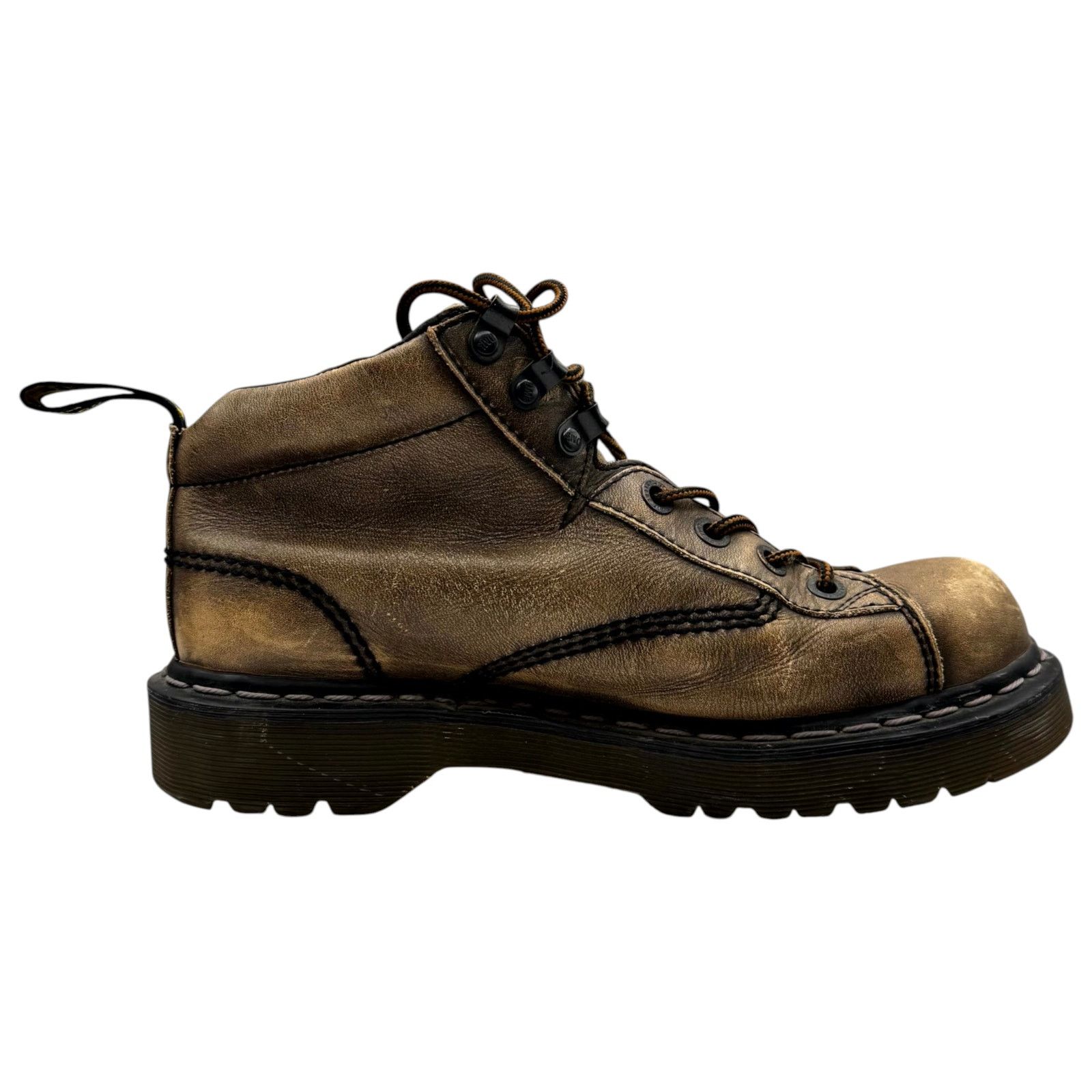 Dr. Martens Dr Martens Work Boots Leather Distressed Brown Grunge 8 Size US 8 / EU 41 - 4 Thumbnail