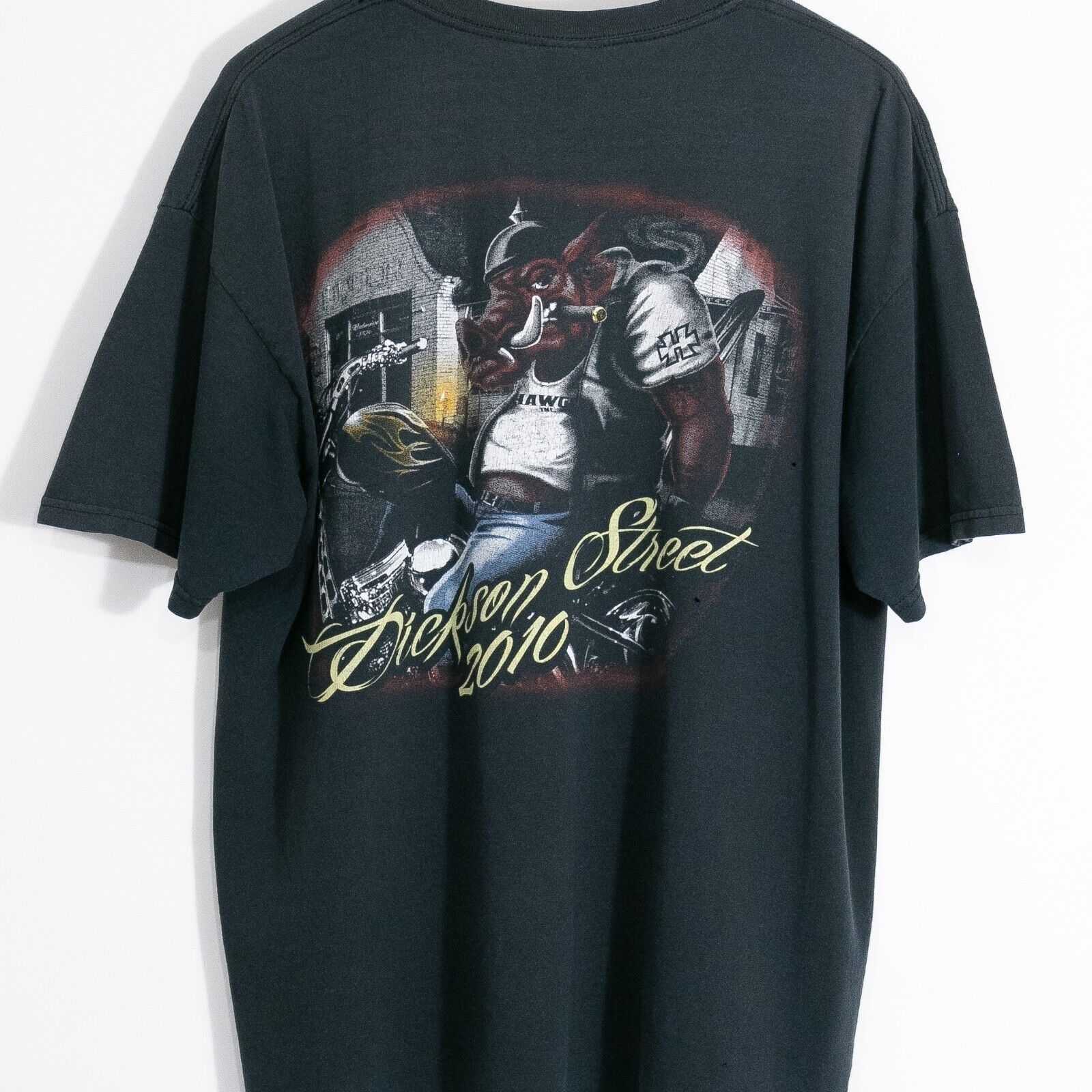 Vintage Vintage Dickson Street Hog Biker T Shirt XL - Fayetteville Size US XL / EU 56 / 4 - 3 Thumbnail