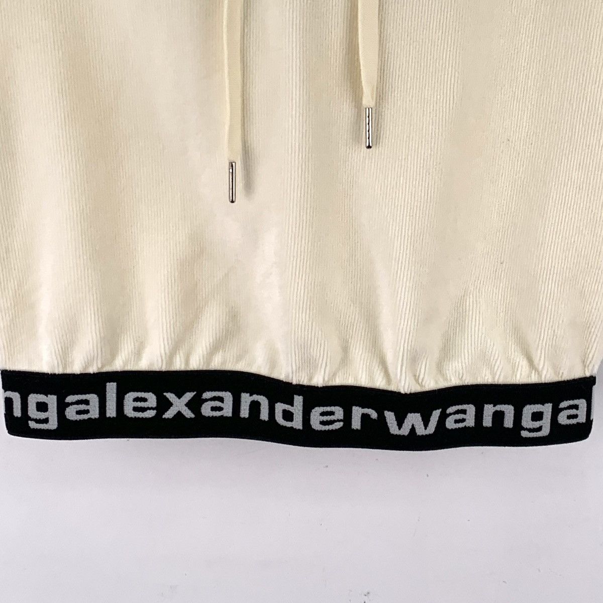 Alexander Wang Alexander Wang Beige Hooded Short Sleeve Sweatshirt K26WX Size US S / EU 44-46 / 1 - 4 Thumbnail