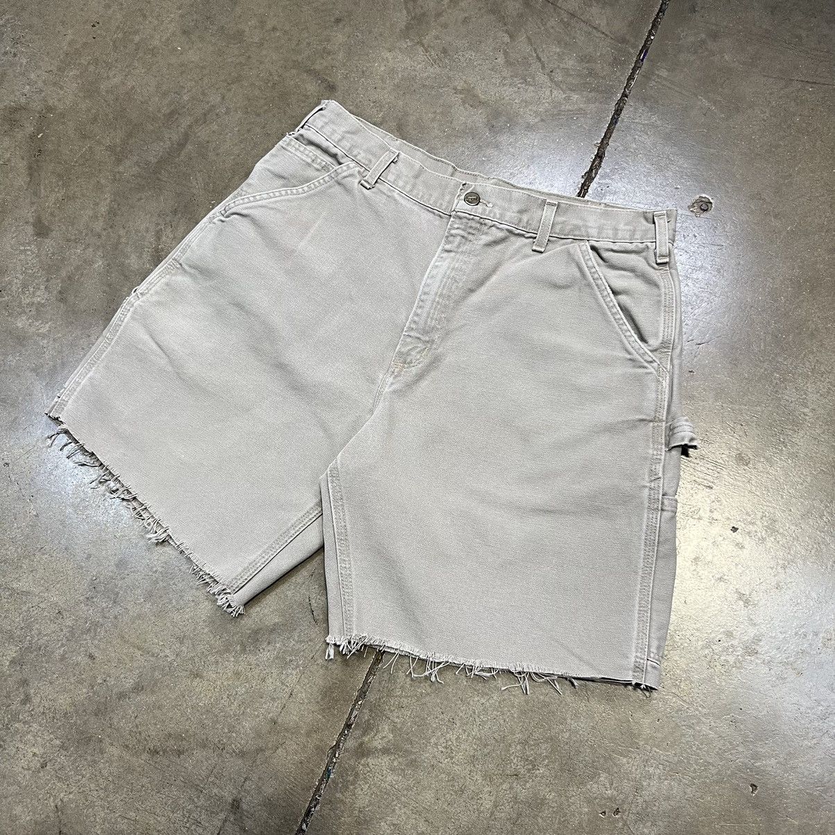 Carhartt × Vintage Vintage Y2K Carhartt Carpenter Workwear Shorts Baggy Faded Size US 34 / EU 50 - 2 Thumbnail