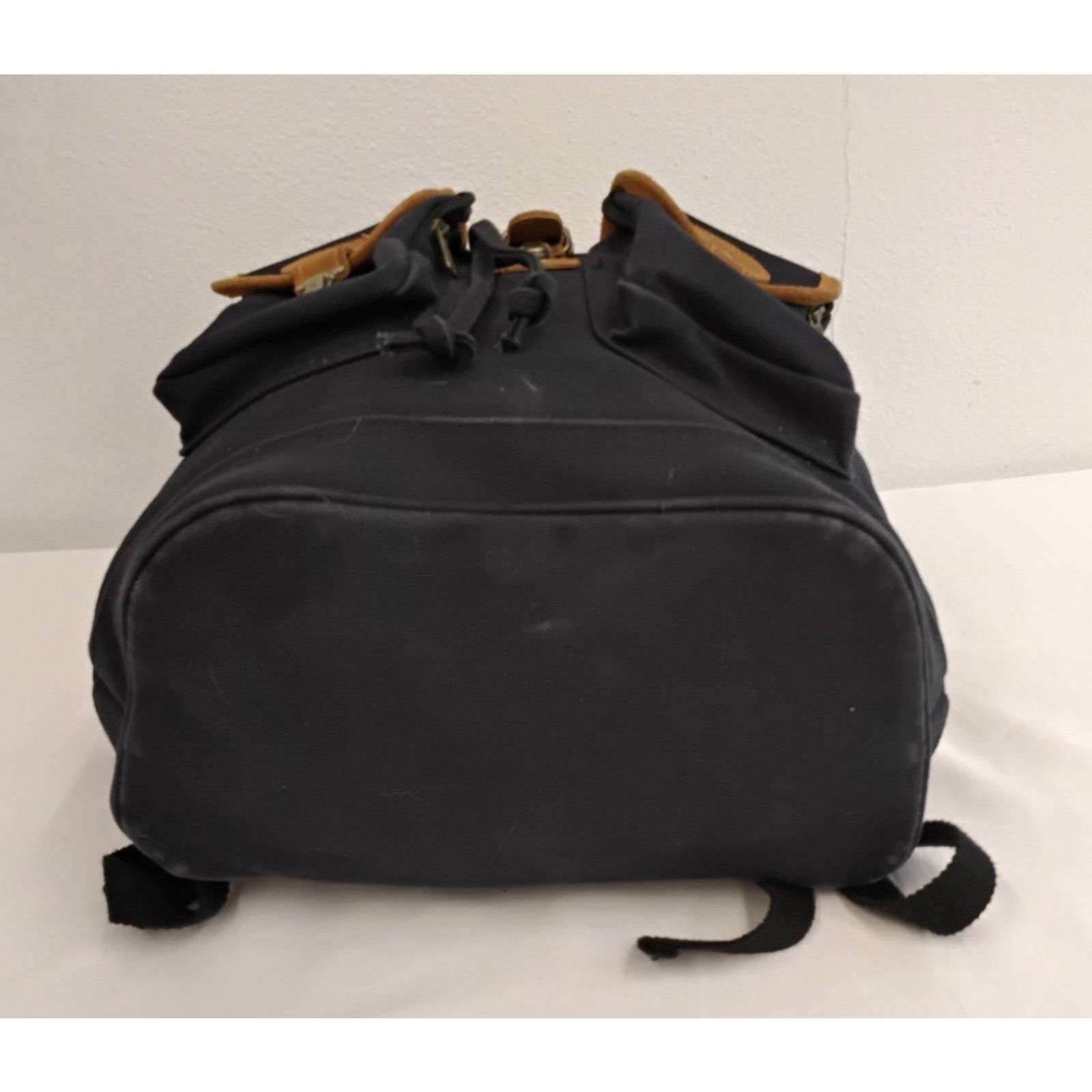 Eddie Bauer Eddie Bauer Canvas Backpack Black With Leather Trim Vintage Size ONE SIZE - 8 Thumbnail