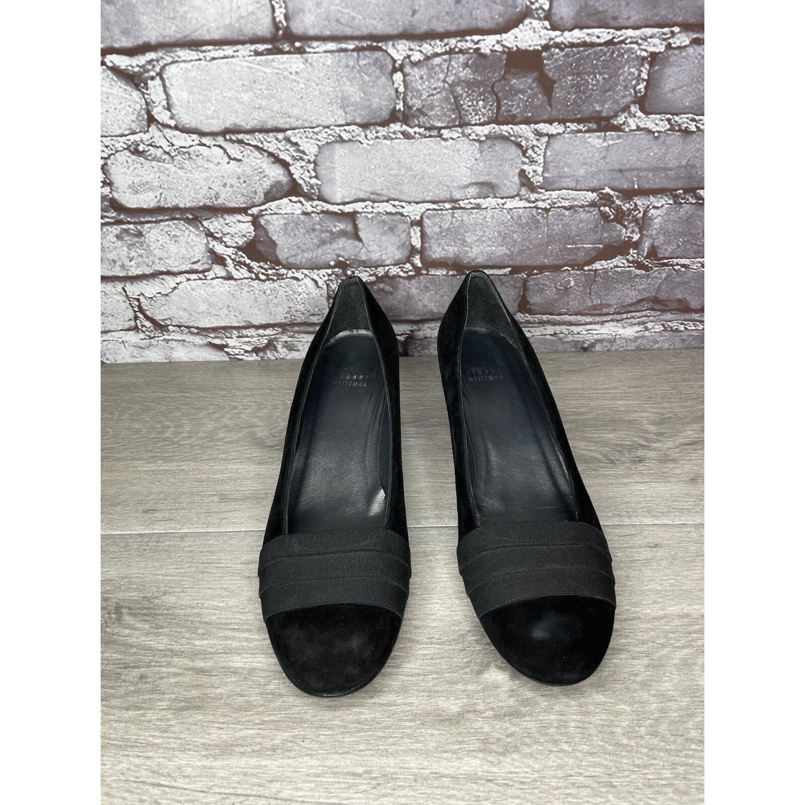 Stuart Weitzman Stuart Weitzman Black Suede Leather High Wedge Pumps Shoes W Size US 10 / IT 40 - 8 Thumbnail