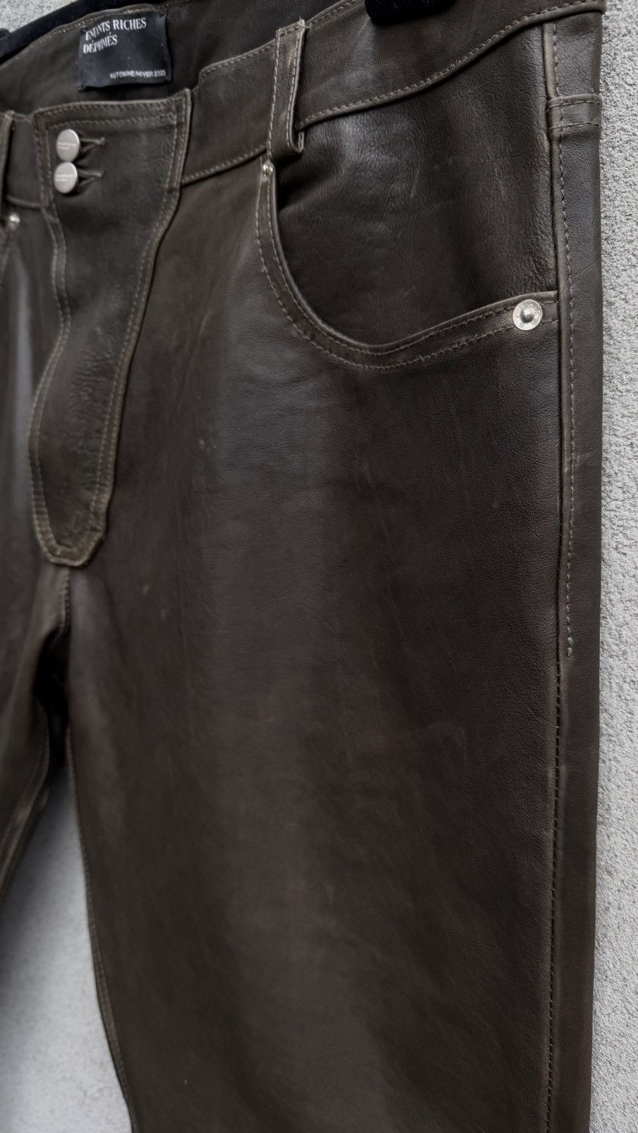 Enfants Riches Deprimes Enfants Riches Deprimes Moto fly straight leg leather jeans Size US 36 / EU 52 - 5 Thumbnail