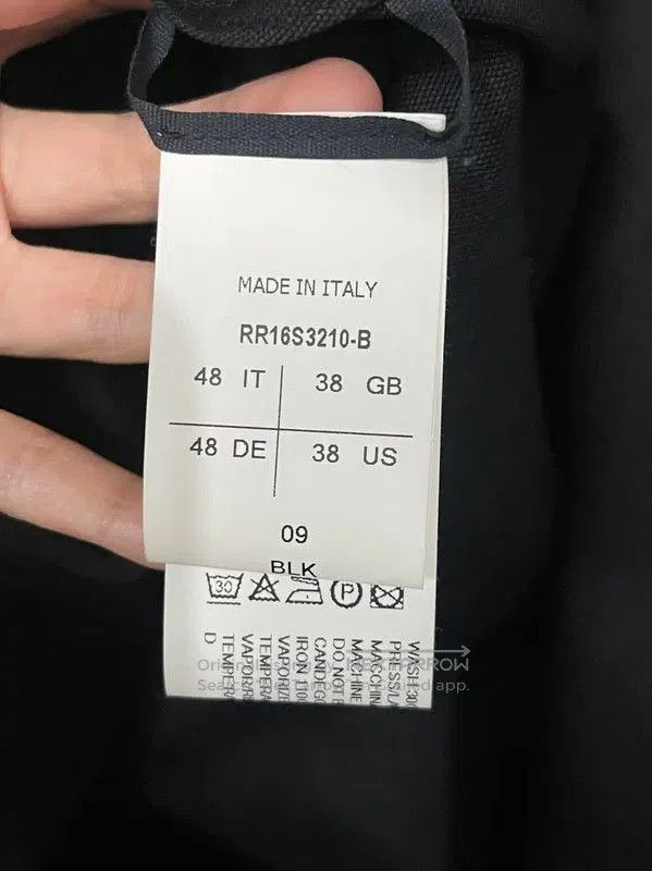 Rick Owens Rick Owens Black Long Sleeve Jacket for Men . Size US M / EU 48-50 / 2 - 6 Thumbnail