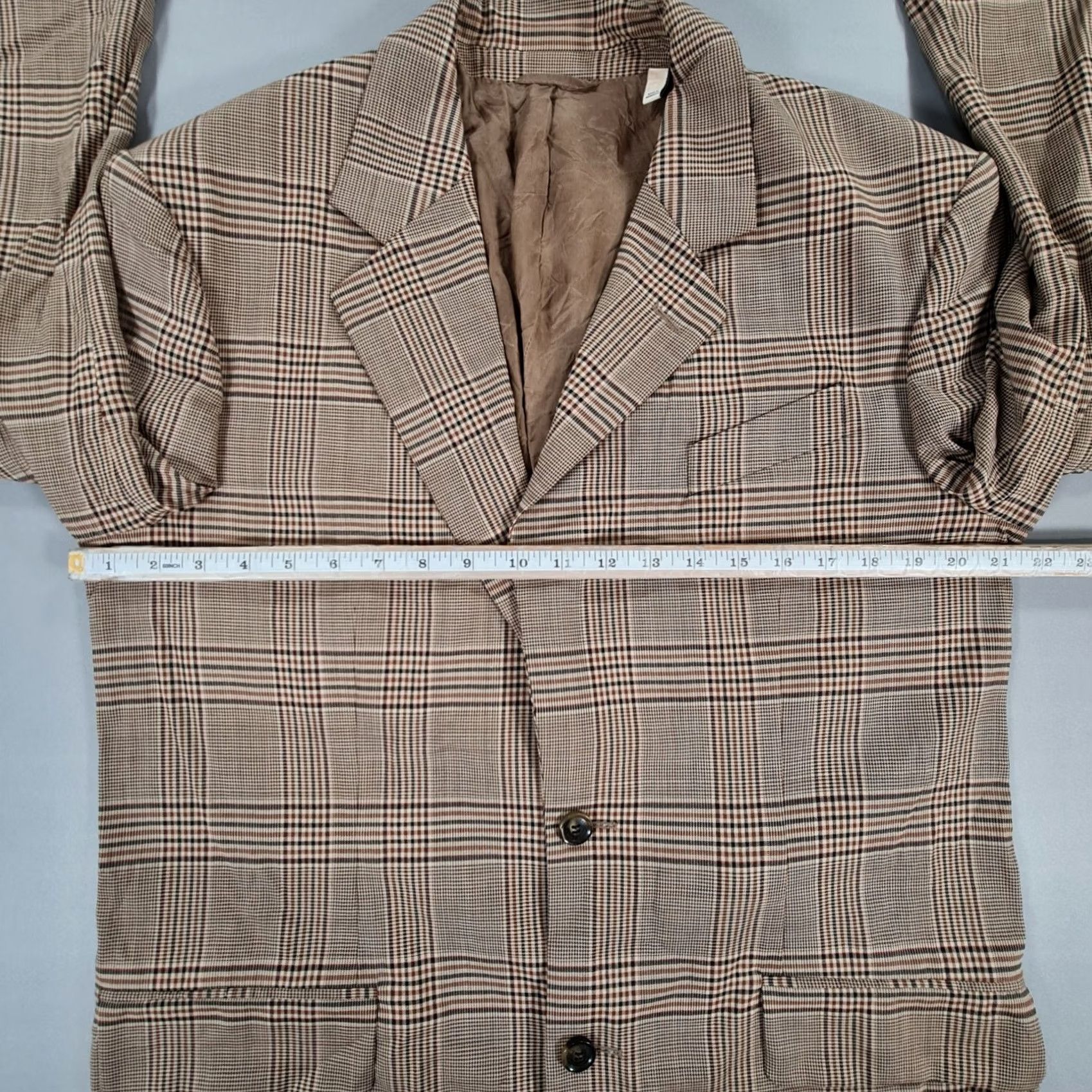 Gant GANT Mens Blazer Brown Tweed Wool Elastane 98% / 2% Single-Breasted Notch 38 R Regular Cadet Casual Jacket/Coat Size 38R - 5 Thumbnail