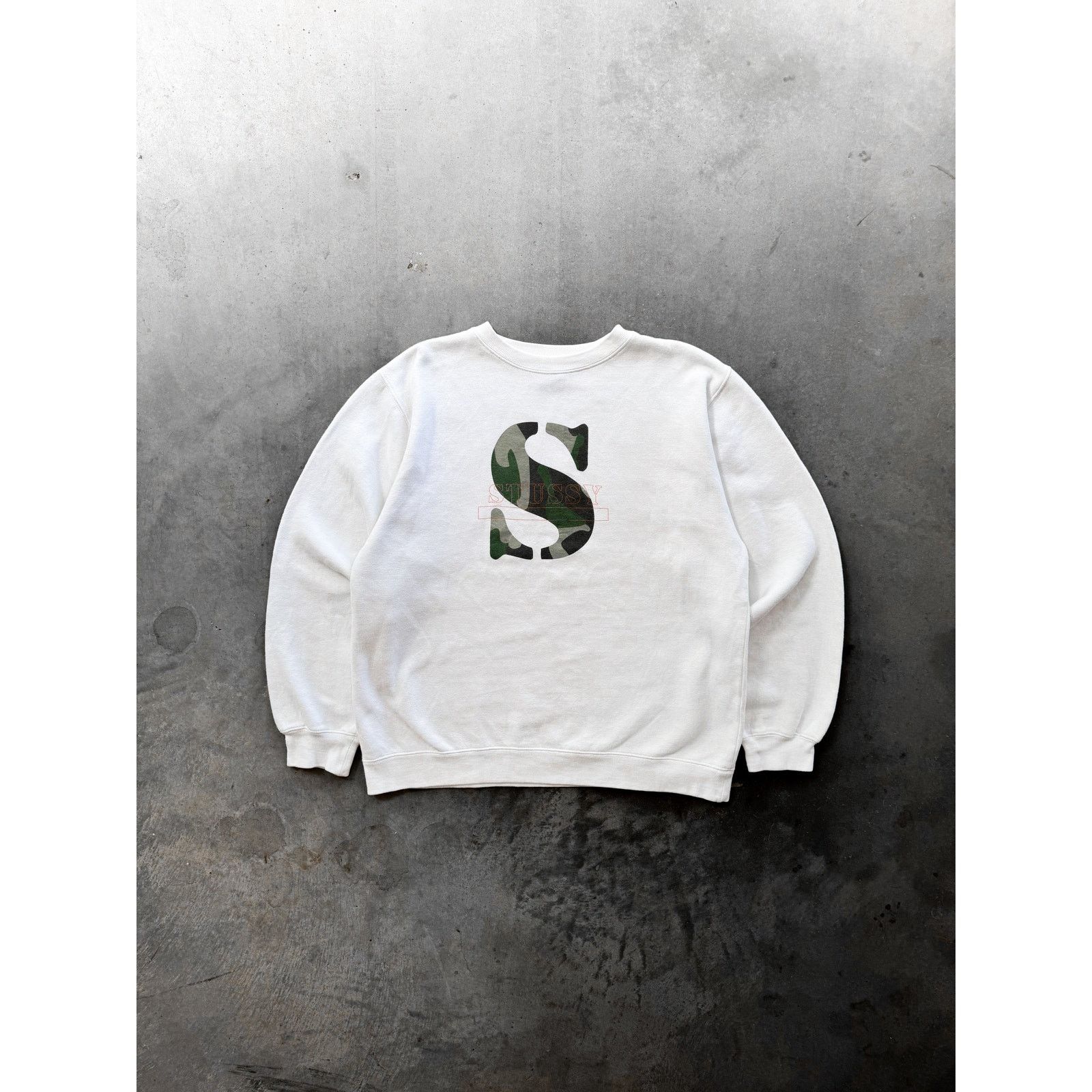 Stussy 1990s Camo S Stussy Crewneck Size L Size XL / US 12-14 / IT 48-50 - 1 Thumbnail