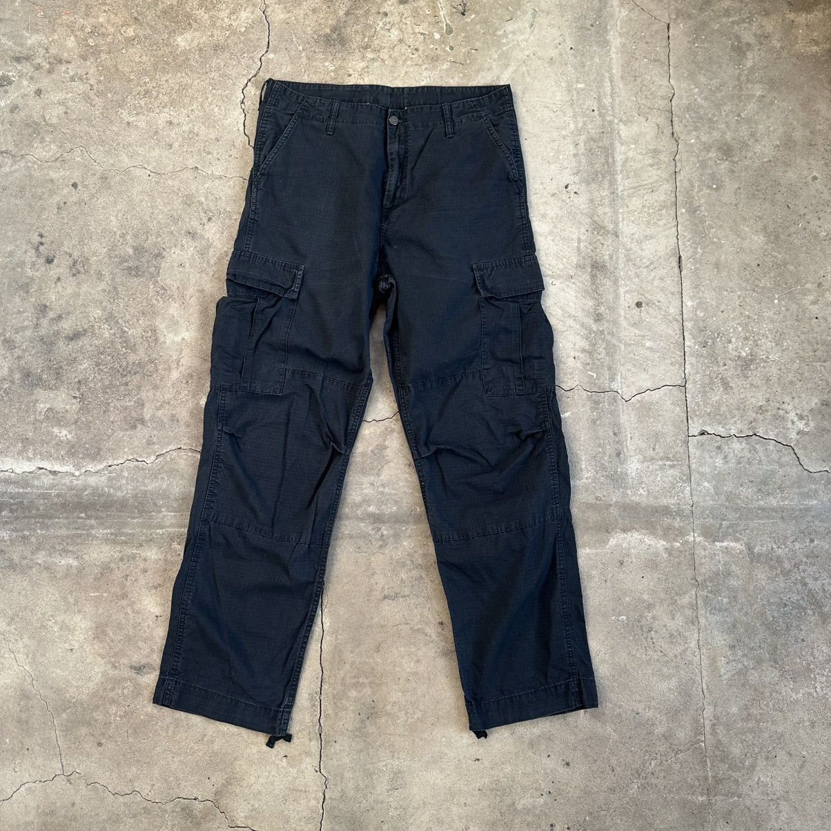 Carhartt Carhartt WiP Cargo regular Pants Black Multipocket Size US 34 / EU 50 - 2 Thumbnail