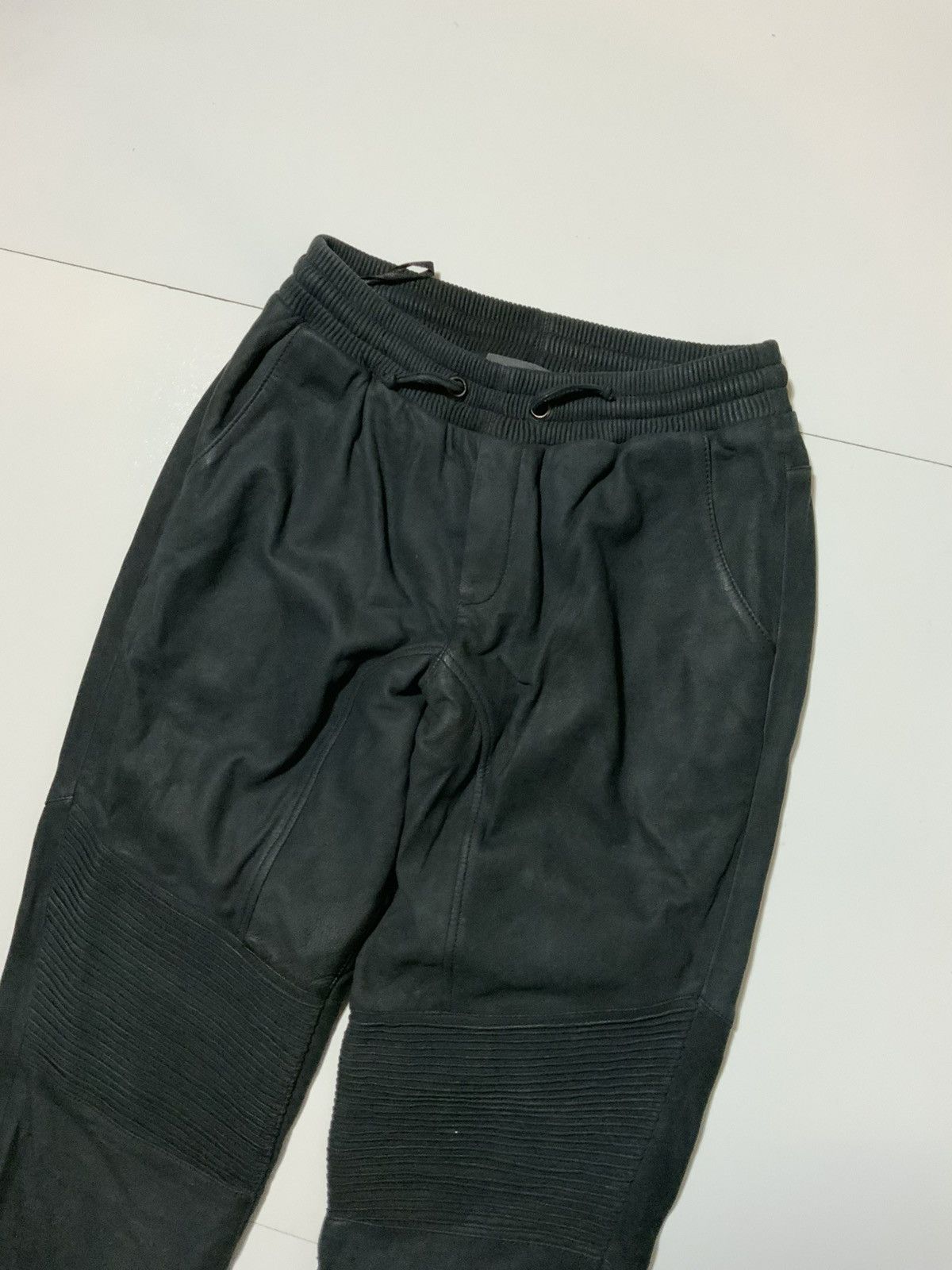 Designer Autark Rough Concept Berlin Lamb Leather Biker Moto Pants Size US 32 / EU 48 - 5 Thumbnail
