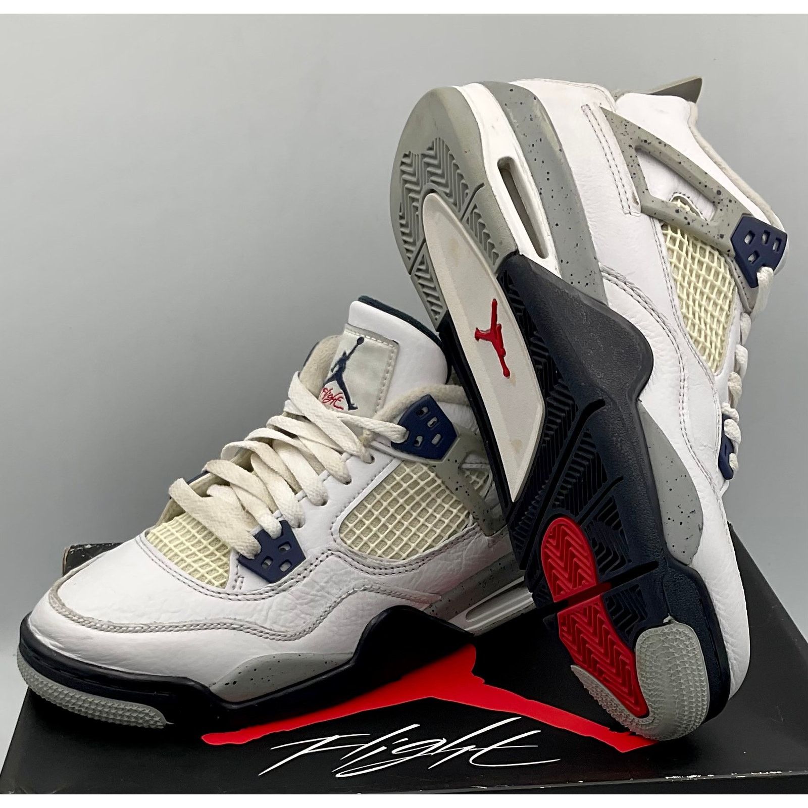 Jordan Brand Air Jordan 4 Retro Midnight Navy GS - Size 5.5Y - 408452-140 Size US 5.5 / EU 38 - 5 Thumbnail