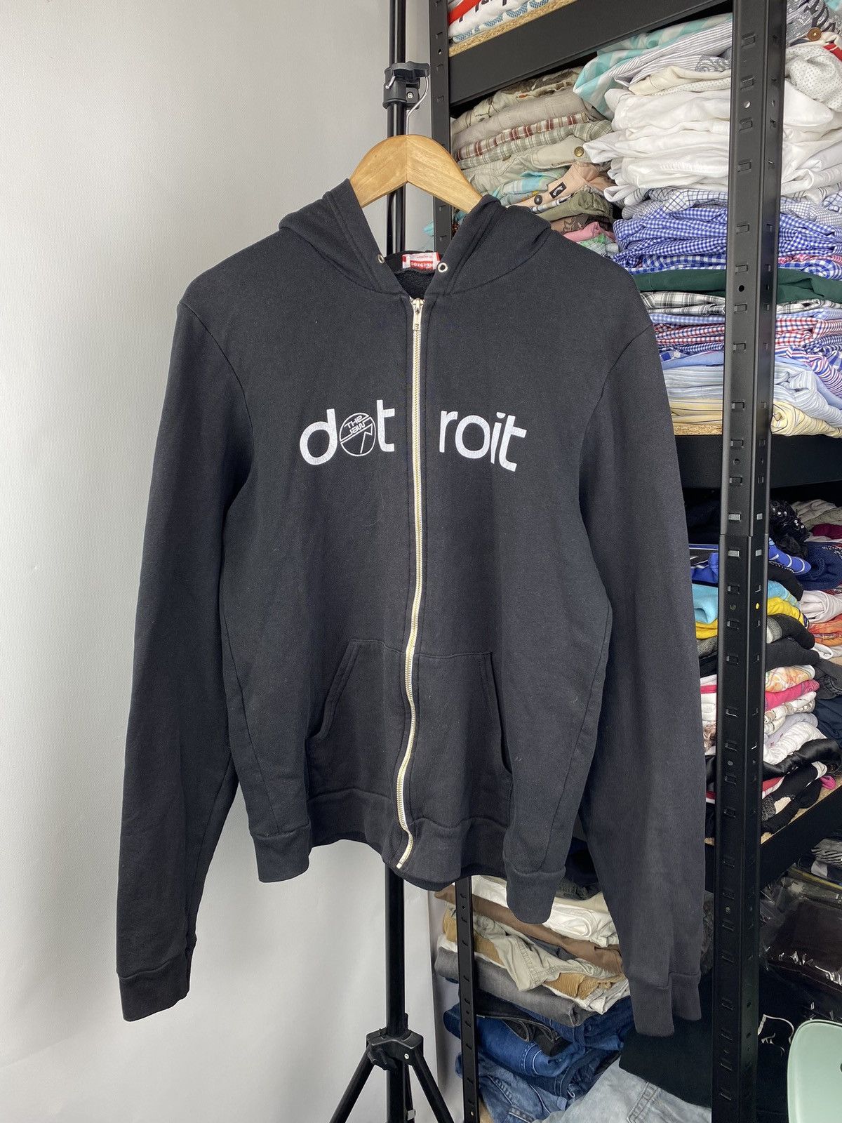 Vintage VNTG Moose Jaw Detroit Zip Up Punk Avant Garde Faded Hoodie Size US L / EU 52-54 / 3 - 1 Thumbnail