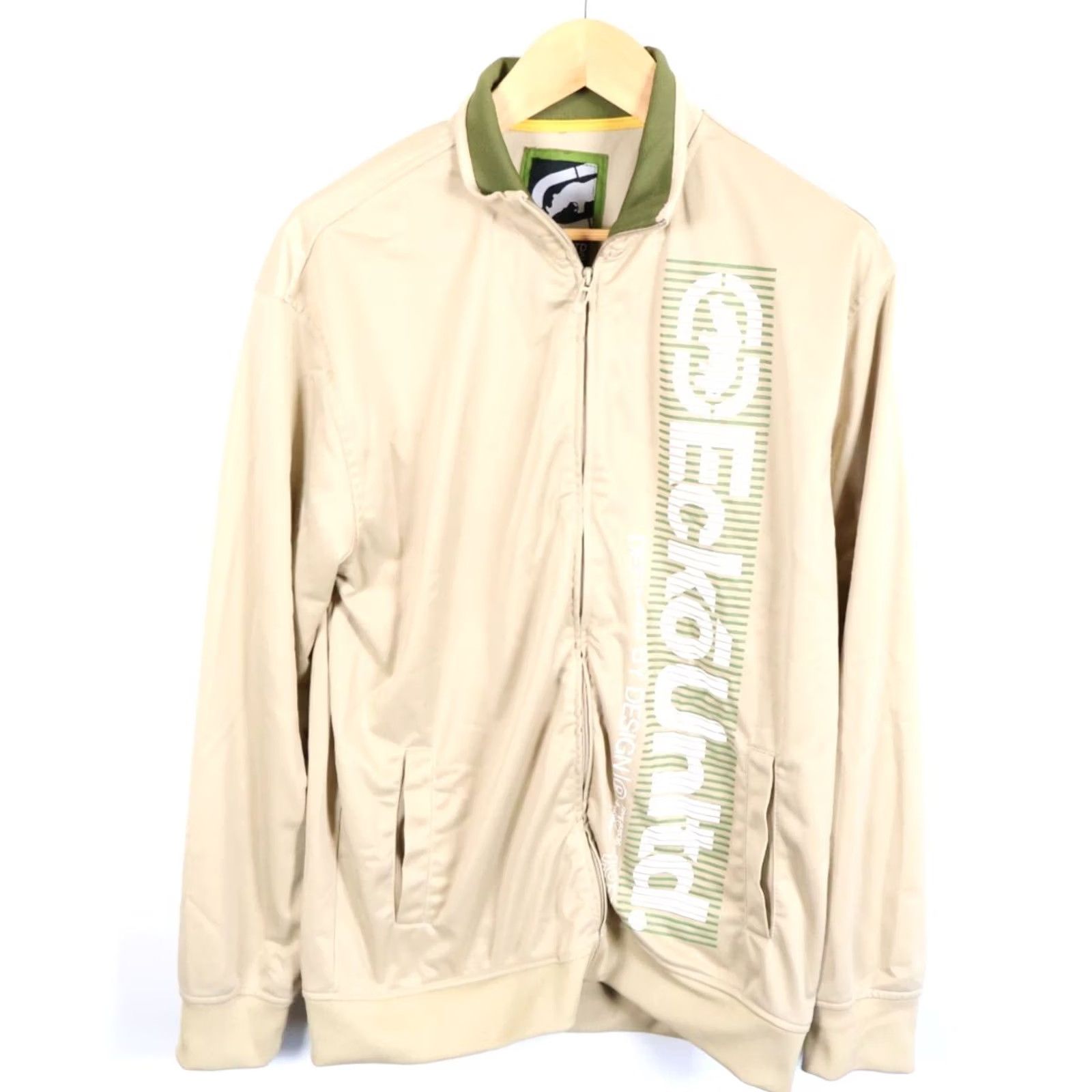 Ecko Unltd. VINTAGE Ecko Unltd. Track Jacket Mens XL Beige Full Zip 90s Hip Hop Retro Pockets Short Sleeve (Regular) Size L Size US L / EU 52-54 / 3 - 2 Thumbnail