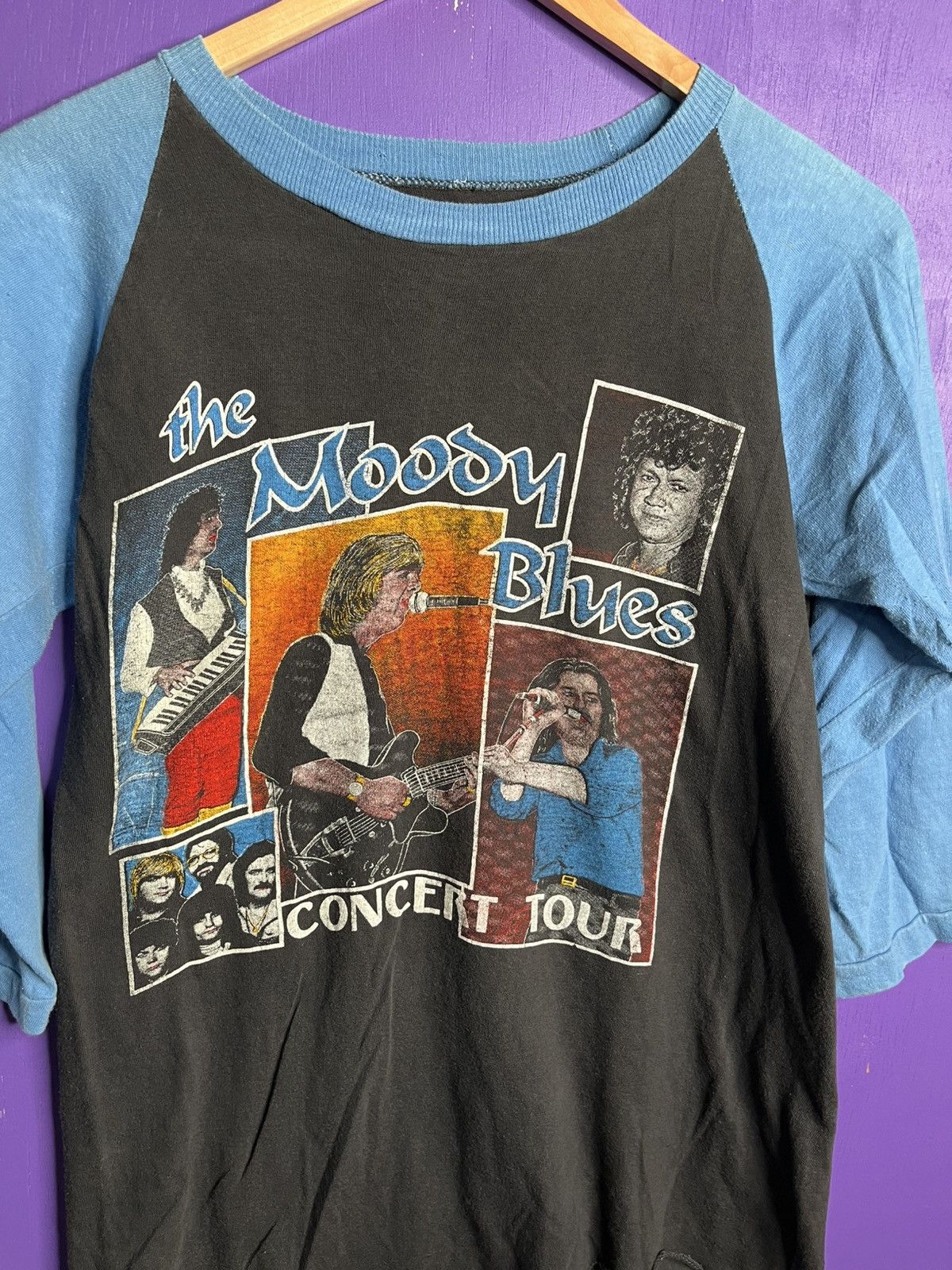 Band Tees × Vintage Vintage 70s/80s Moody blues concert tour t-shirt Size US M / EU 48-50 / 2 - 3 Thumbnail