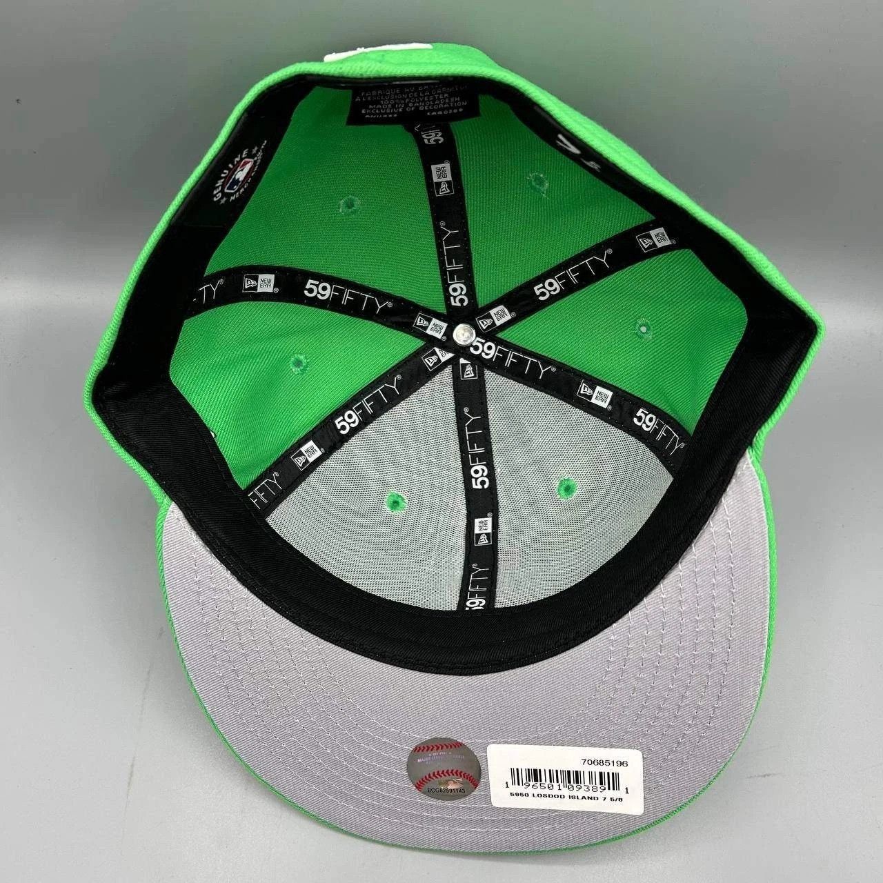 New Era Los Ageles LA Dodgers Hat Men 7 5/8 Green MLB Fitted Cap New Size ONE SIZE - 2 Thumbnail