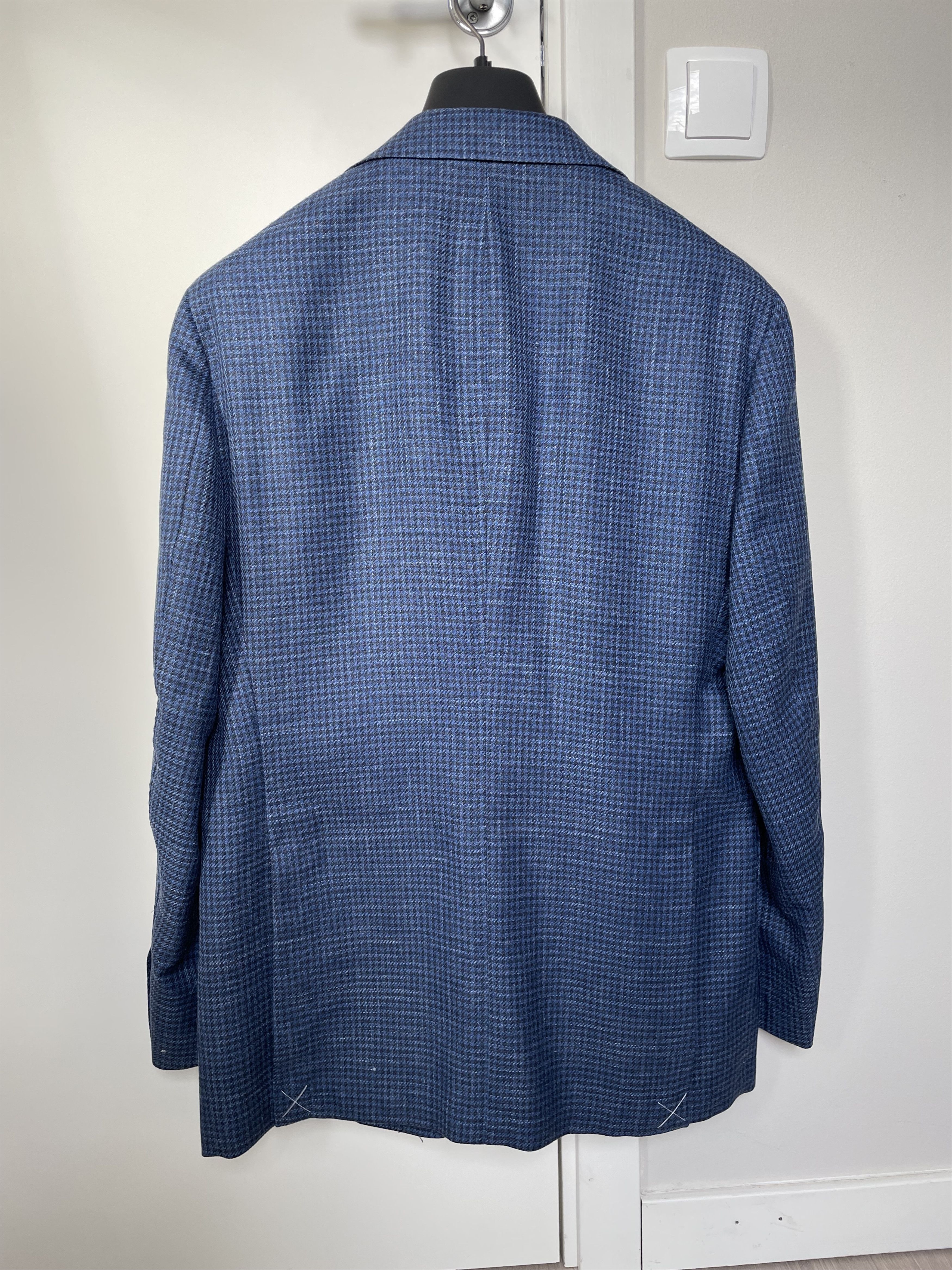 Suitsupply NWT Suitsupply mid blue houndstooth jacket, size 38R\EU48 Size 38R - 3 Thumbnail
