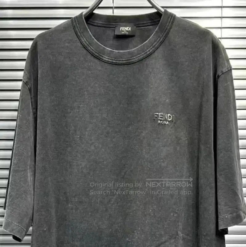Fendi Fendi Men's Summer Black Gray T-Shirt . Size US L / EU 52-54 / 3 - 5 Thumbnail