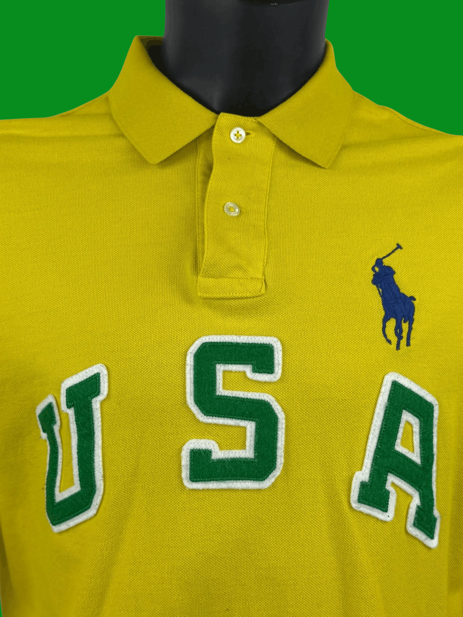 Polo Ralph Lauren VTG Polo Ralph Lauren “USA” Custom Fit Polo Shirt Size US L / EU 52-54 / 3 - 4 Thumbnail