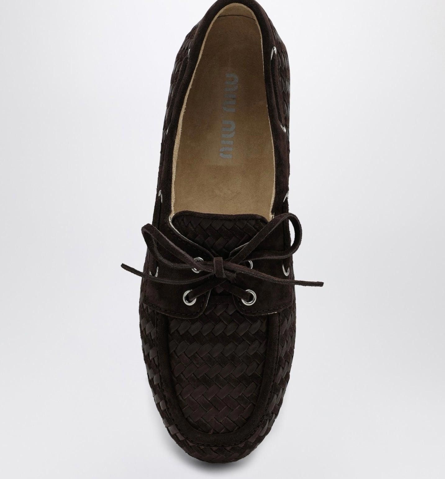 Miu Miu Miu Miu leather boat shoes size 40 Size ONE SIZE - 2 Thumbnail