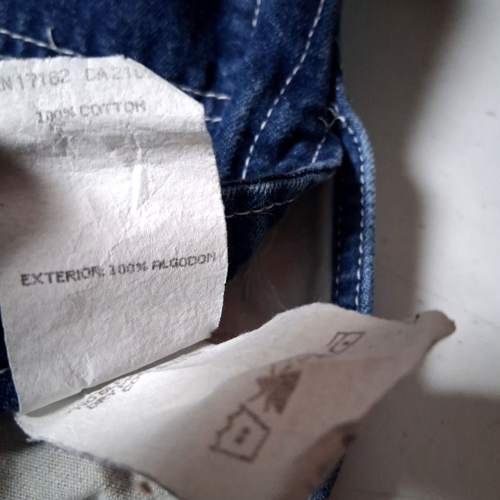 Walls Walls Workwear Overalls Men 52x31 Blue Jean Denim Carpenter Work Bibs Dark Wash Size US 36 / EU 52 - 5 Thumbnail