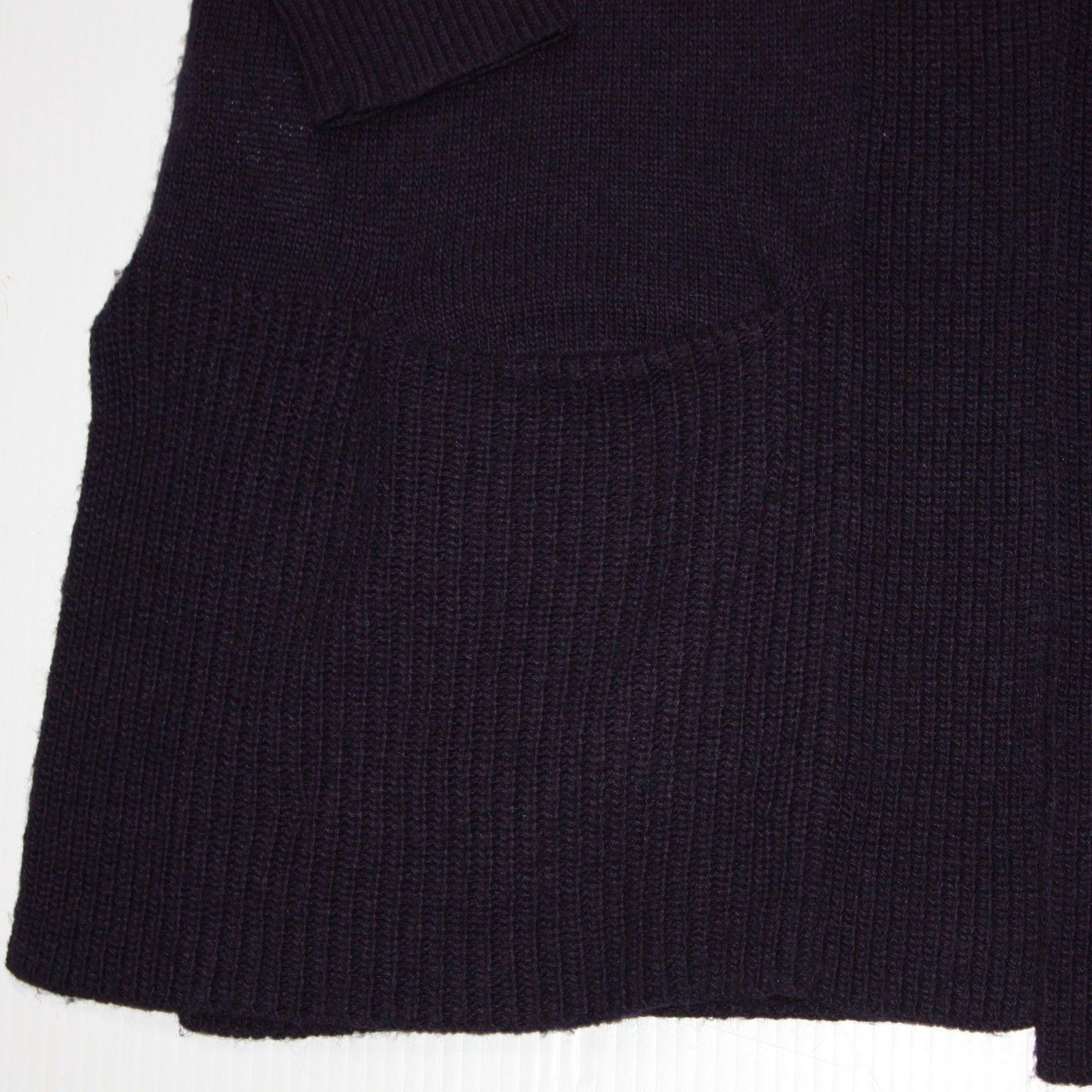 Loft Rib Trim Pocket Open Cardigan Sweater in Navy and size Small Size S / US 4 / IT 40 - 7 Thumbnail