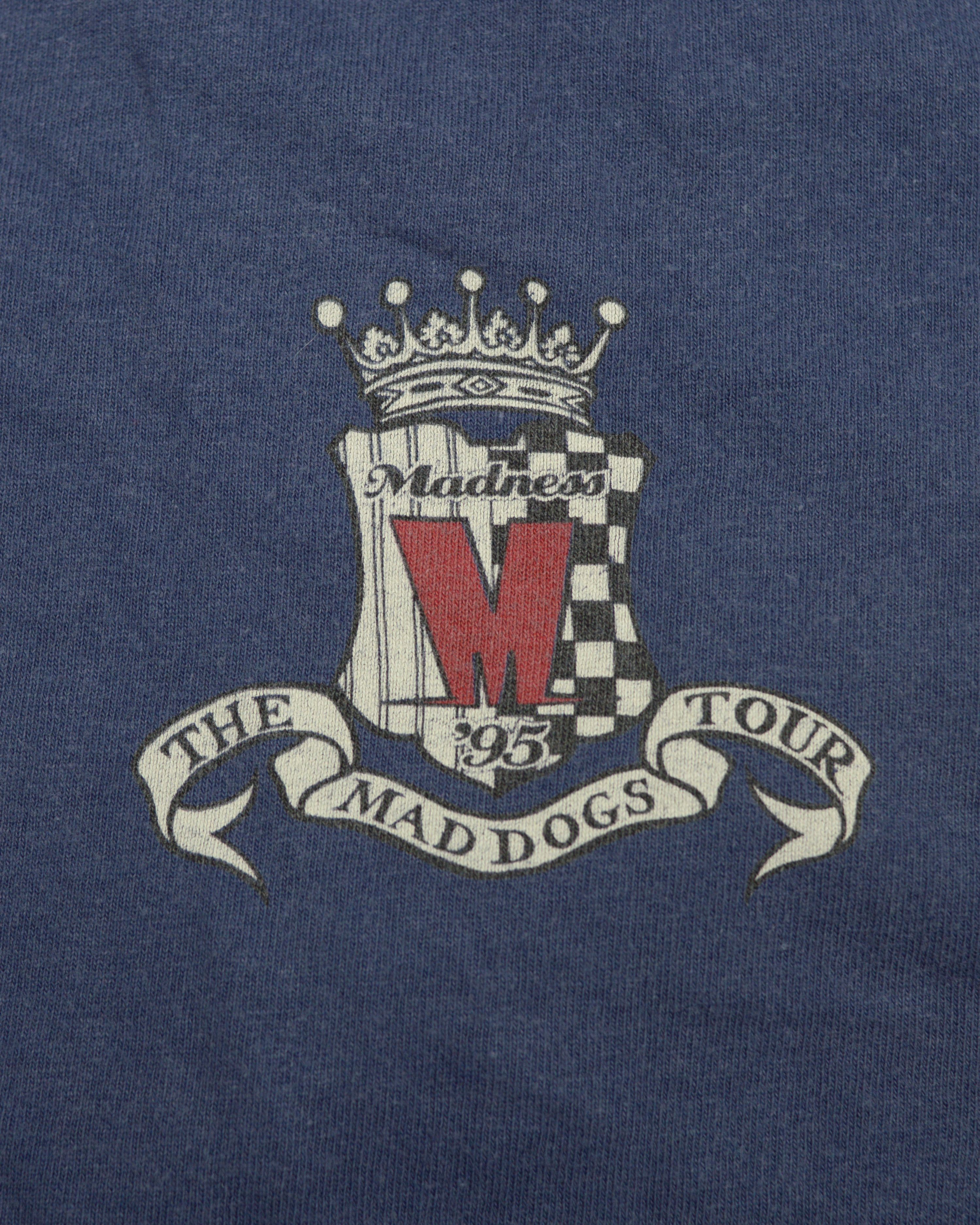 Vintage Vintag Madness The Mad Dogs tour 1995 t shirt Size US XL / EU 56 / 4 - 5 Thumbnail