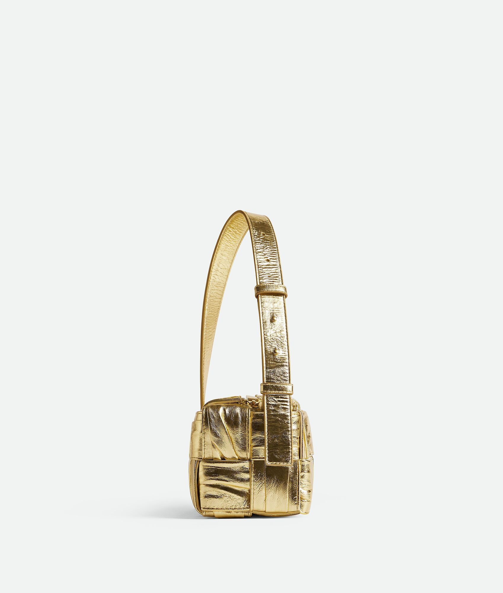 Bottega Veneta o1n1vont0625 Size: OS / Small Brick Cassette Bag in Gold Size ONE SIZE - 2 Thumbnail