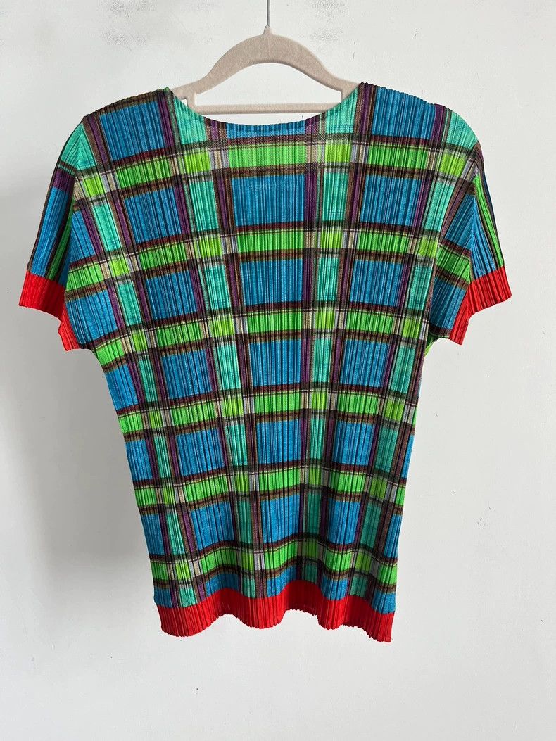 Issey Miyake issey miyake size:3 Checkered short sleeves 2505-Nextarrow Size XXS / US 00 / IT 34 - 2 Thumbnail