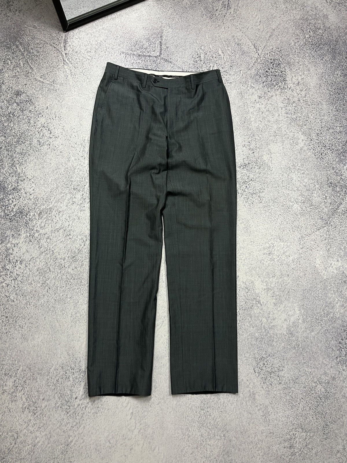 Canali Vintage Canali Wool Silk Suit Blazer Jacket And Pants Size 50R - 15 Thumbnail