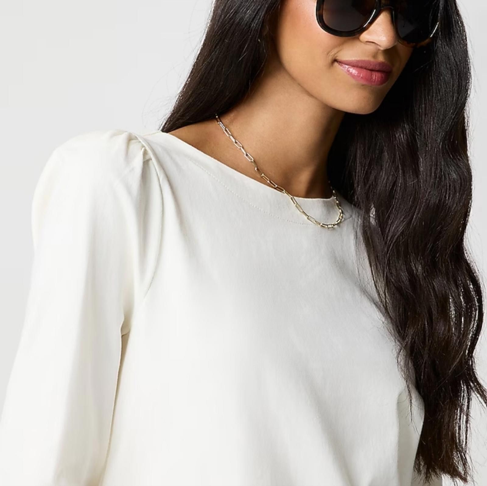 J.Crew J Crew Puff-sleeve button-back top Size XXS / US 00 / IT 34 - 5 Thumbnail