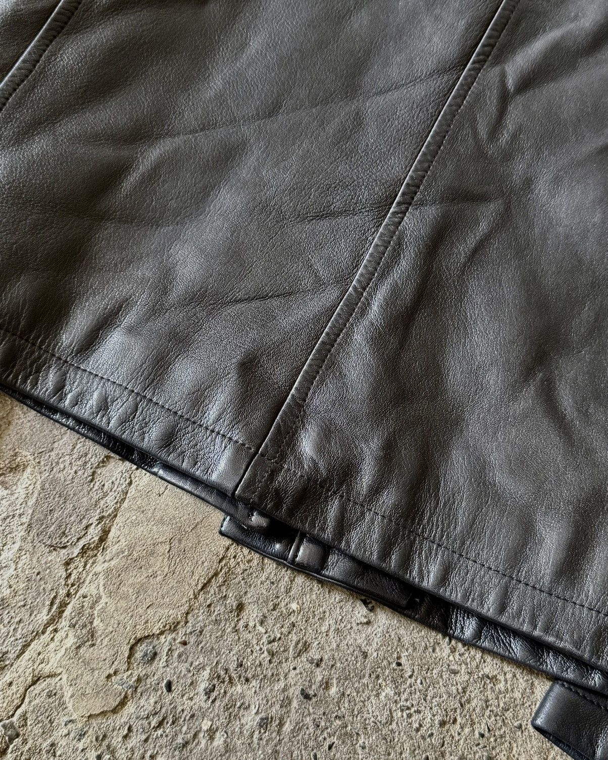 Prada Prada - 1999 - Velcro Zippered - Leather Jacket Size XS / US 0-2 / IT 36-38 - 17 Thumbnail