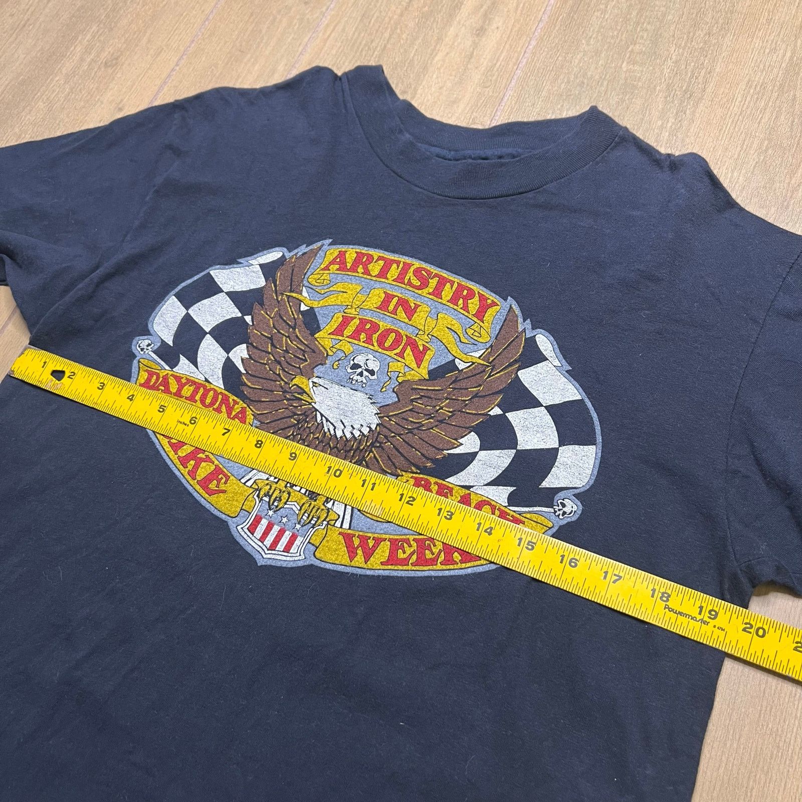 Hanes Vintage 90s Daytona Beach Bike Week Artistry In Iron Large Size US L / EU 52-54 / 3 - 8 Thumbnail