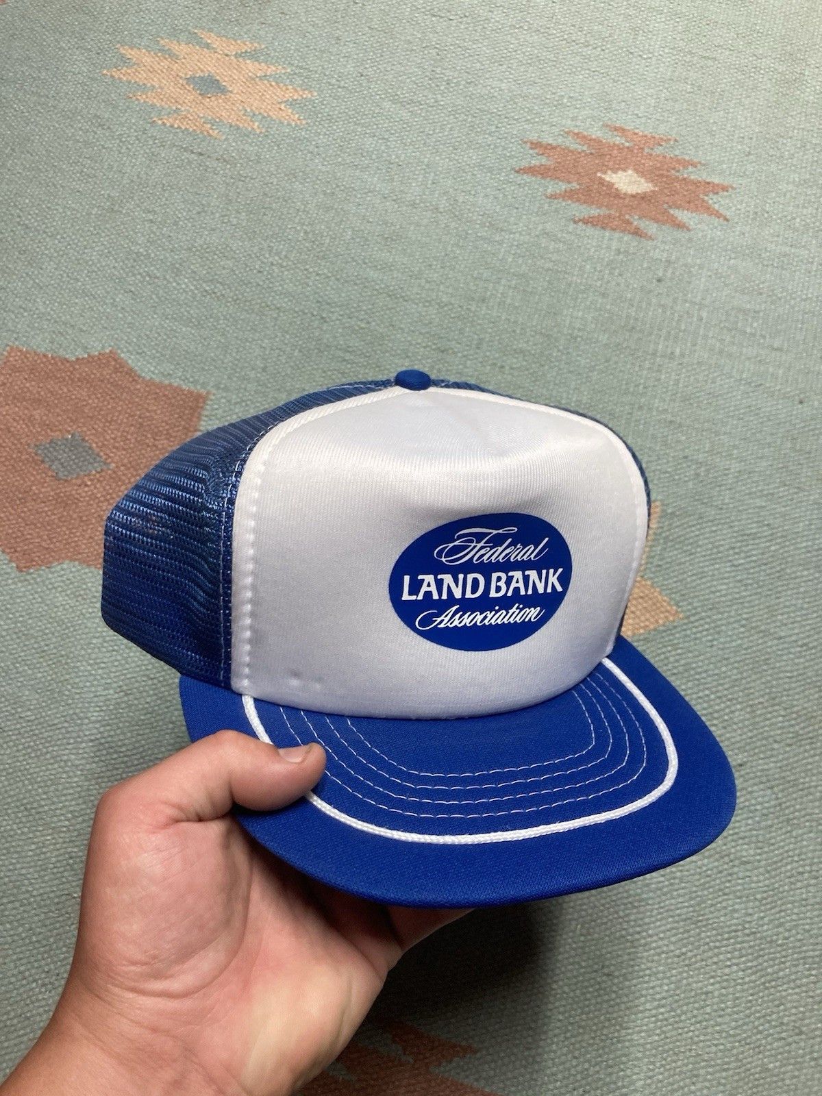 Vintage Vintage Trucker hat federal land bank association SnapBack Size ONE SIZE - 1 Thumbnail