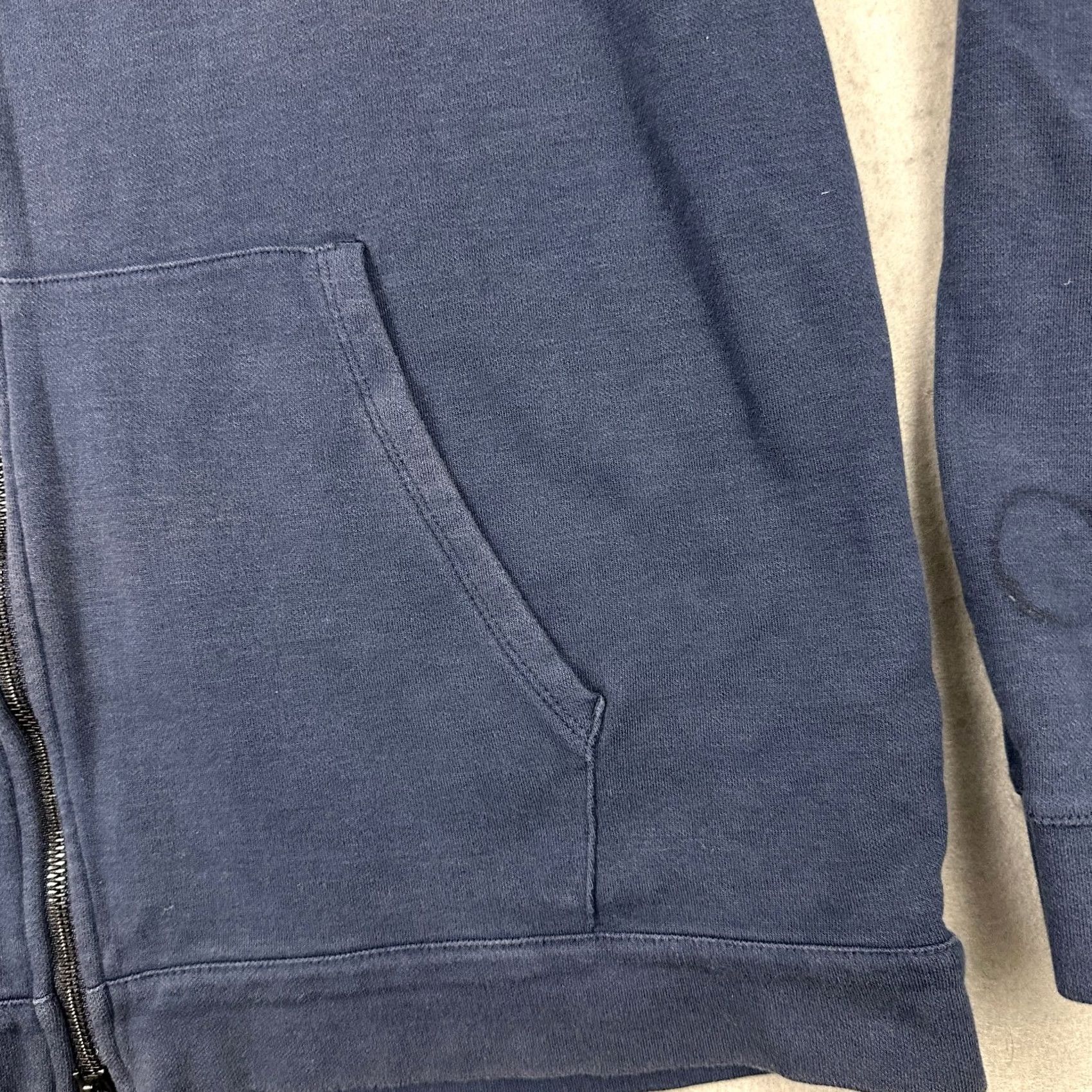 John Varvatos VINTAGE John Varvatos Hoodie Shirt Men L Blue Full Zip Sweatshirt Pockets Drawstring Logo Regular Size US L / EU 52-54 / 3 - 5 Thumbnail