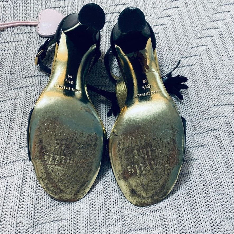 Juicy Couture Juicy Couture black tassel Erica heels Size US 8.5 / IT 38.5 - 8 Thumbnail