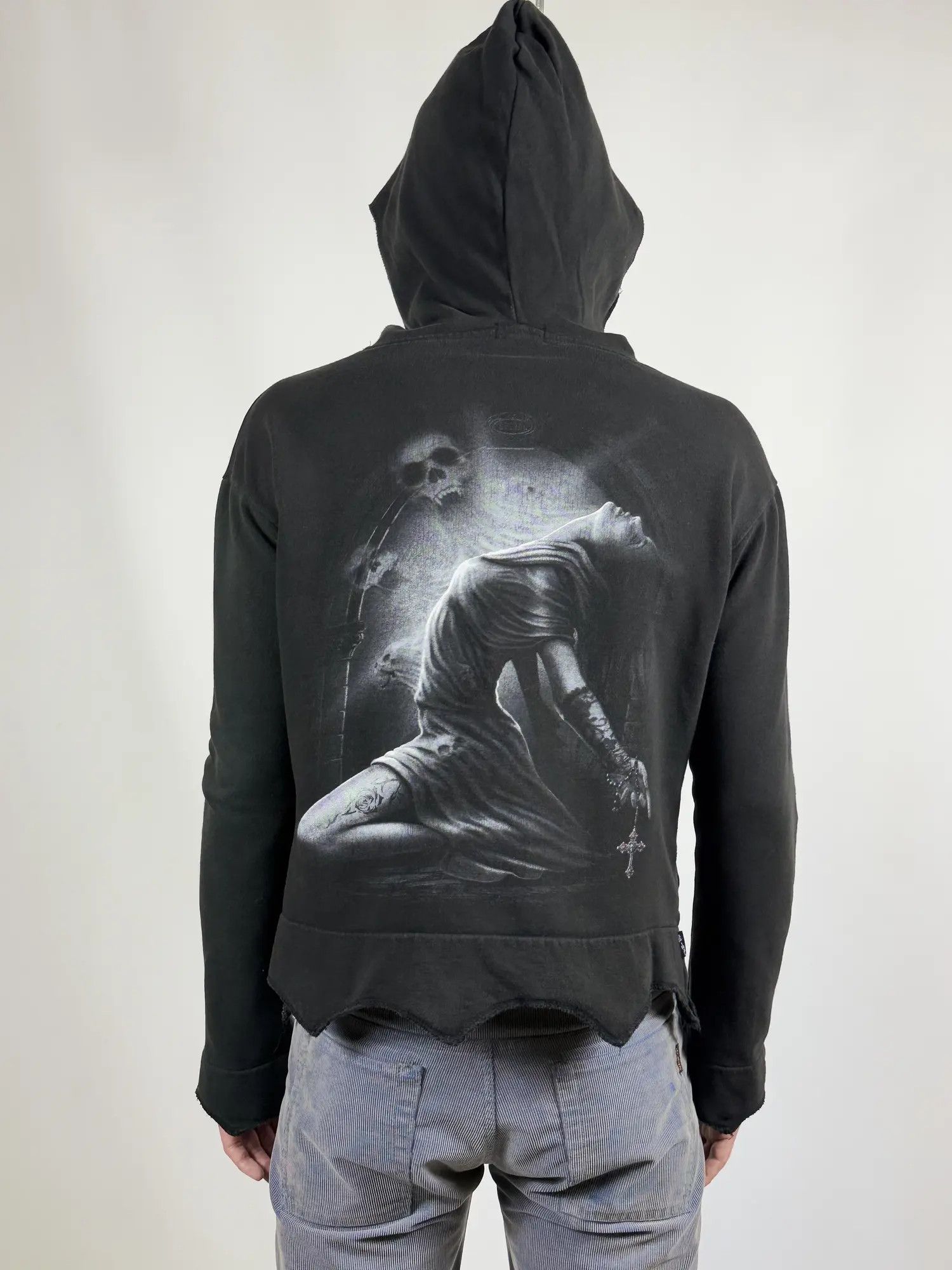 Affliction × Vintage Spiral Y2k opium zip hoodie Rick Owens Size US M / EU 48-50 / 2 - 4 Thumbnail