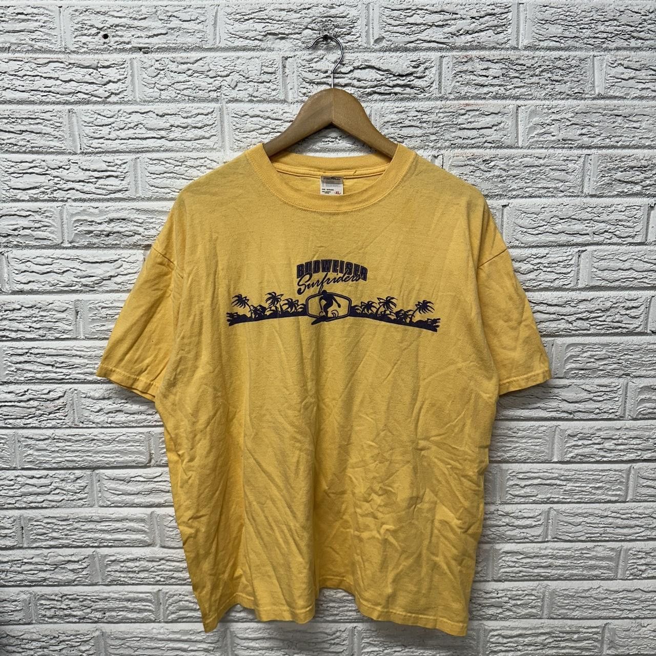 Budweiser × Vintage Vintage Budweiser Beach Surfer Hawaiian T Shirt XL Size US XL / EU 56 / 4 - 1 Thumbnail