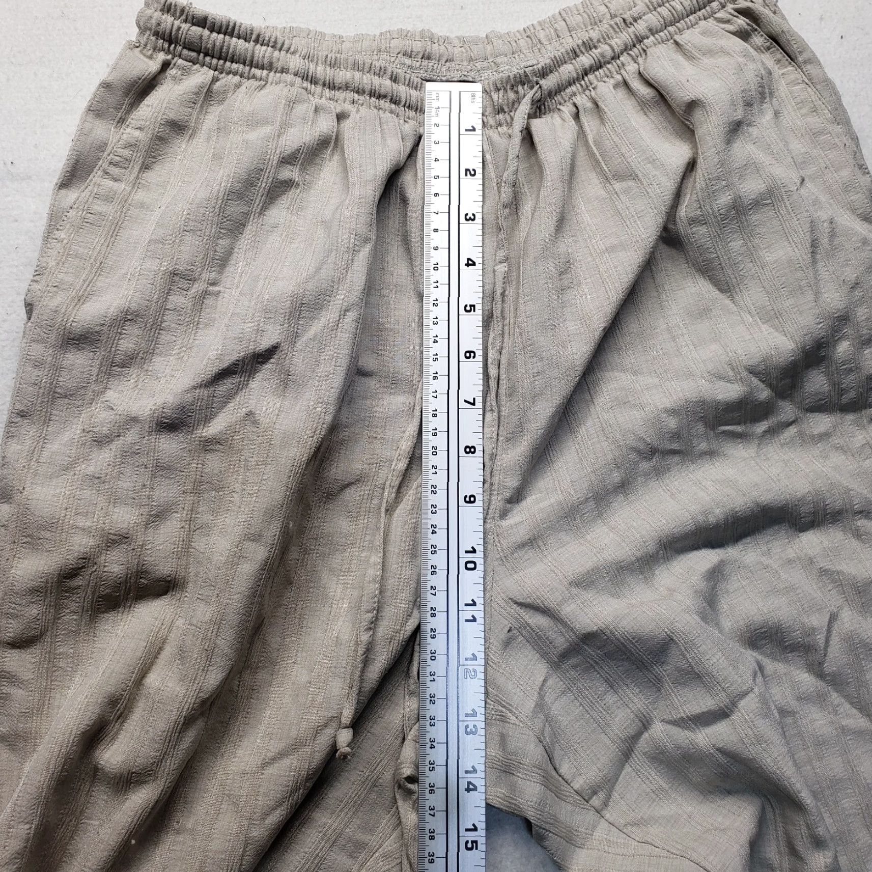 Vintage Southern Lady Pants Adult Women's Size L Large Brown Tan Beige Elastic Waist Womens Size 36" / US 14 / IT 50 - 6 Thumbnail