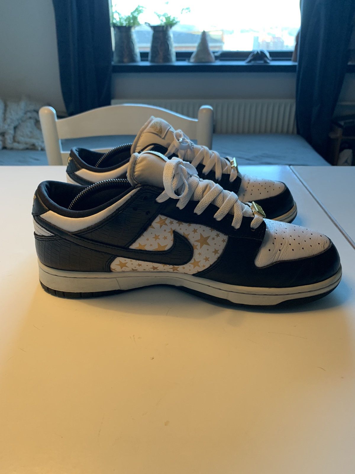 Nike × Supreme NIKE SB X SUPREME STAR DUNK BLACK Size US 10.5 / EU 43-44 - 4 Thumbnail