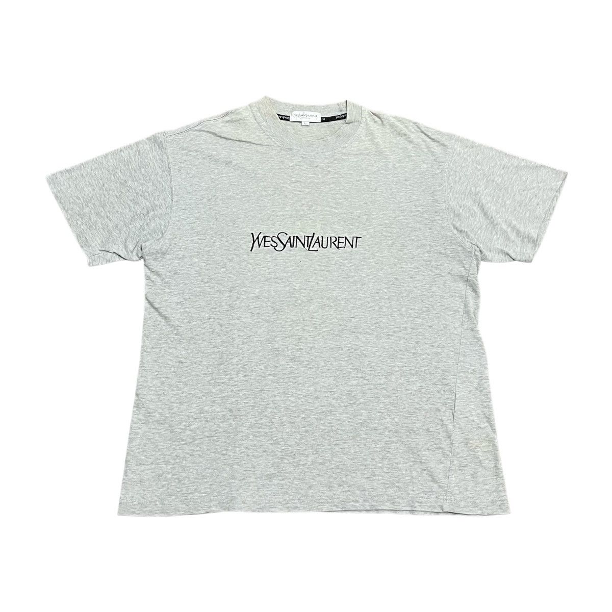 Yves Saint Laurent Vintage YvesSaintLauren Pour Homme Basic Font Tee ifsix Size US L / EU 52-54 / 3 - 1 Thumbnail