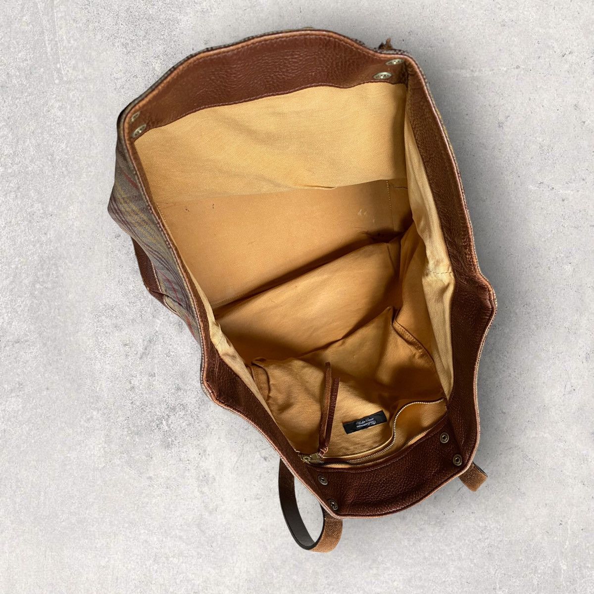 Undercover Undercover Brown Plaid Tote Bag Size ONE SIZE - 10 Thumbnail
