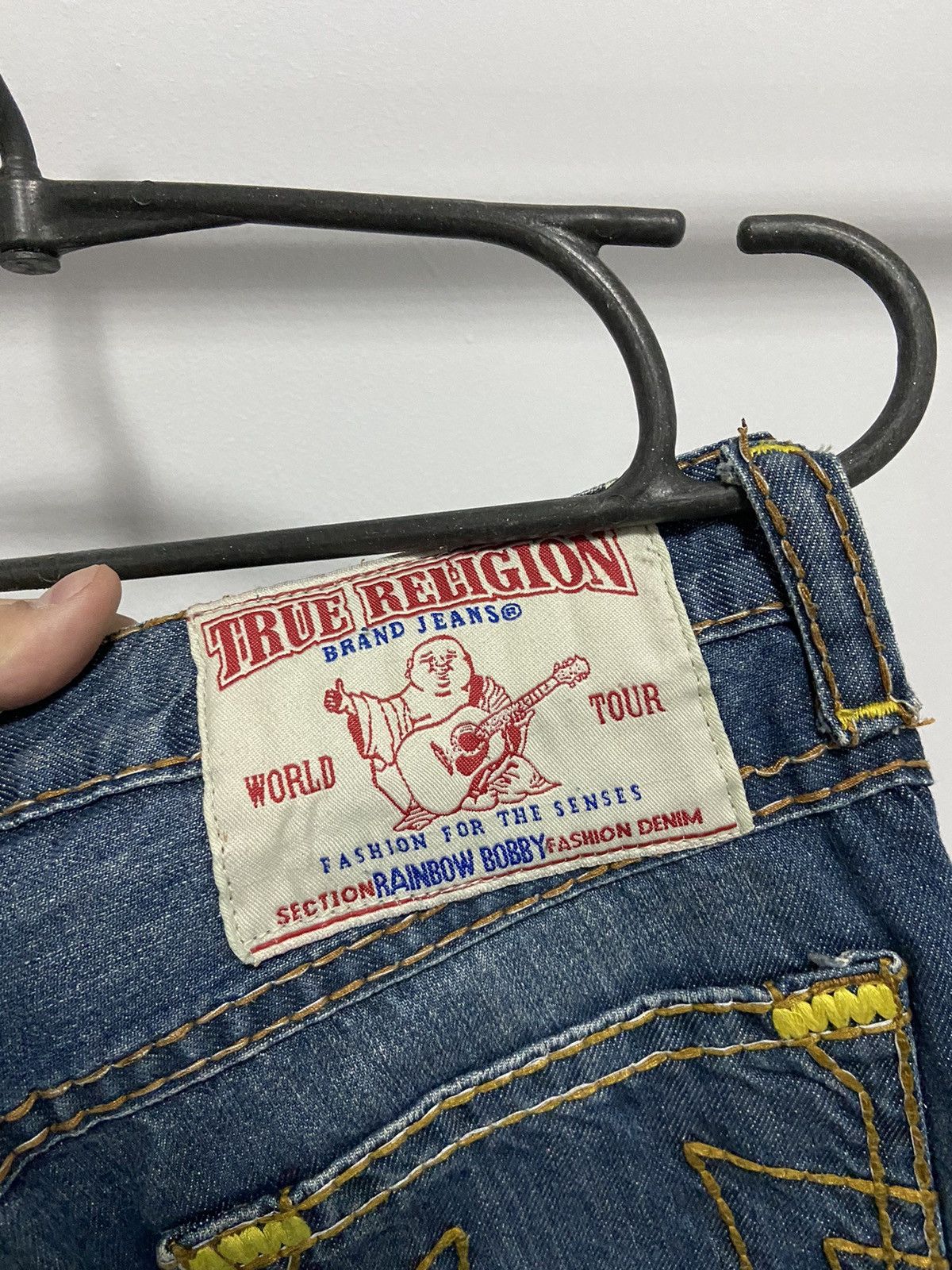 True Religion × Vintage True Religion rainbow Bobby jeans Pants Selvedge Vintage Size US 38 / EU 54 - 5 Thumbnail