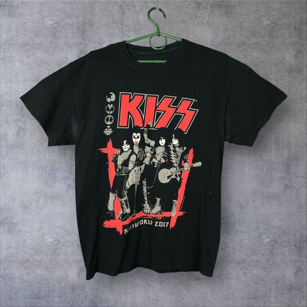 Band Tees × KISS 2017 Kiss World Tour Band T shirt Rock Group Tee Size US L / EU 52-54 / 3 - 1 Thumbnail