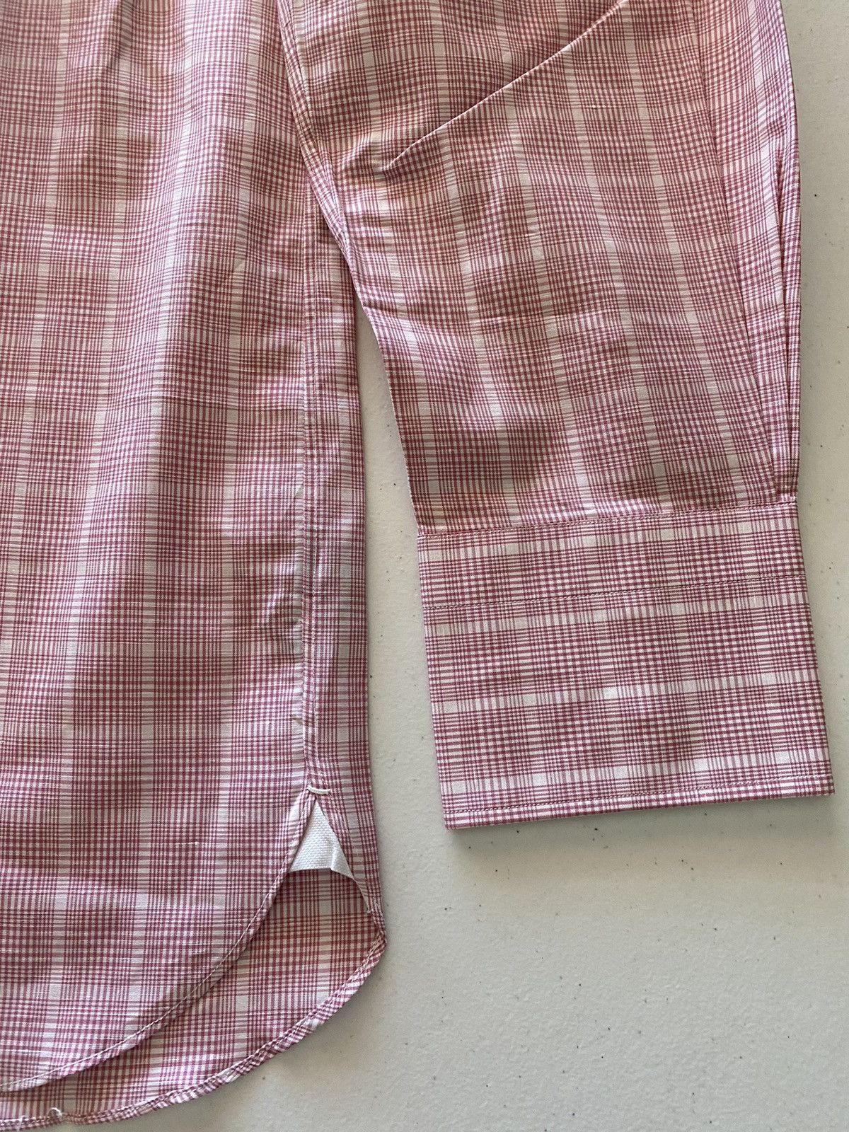 Tom Ford Tom Ford light pink glen check shirt 17 43e Size US L / EU 52-54 / 3 - 4 Thumbnail