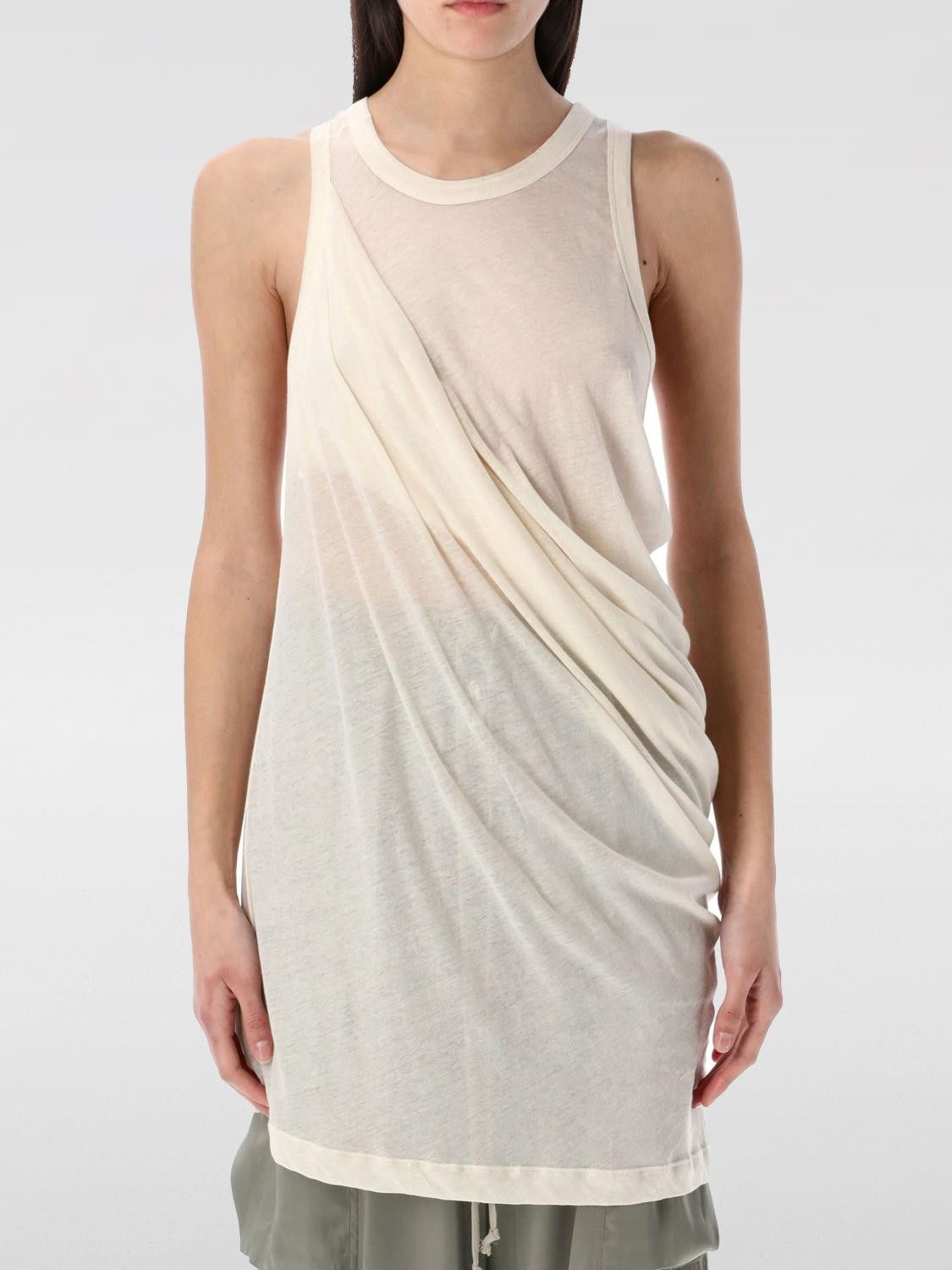 Rick Owens Rick Owens T-Shirt Woman Beige Size S / US 4 / IT 40 - 1 Thumbnail