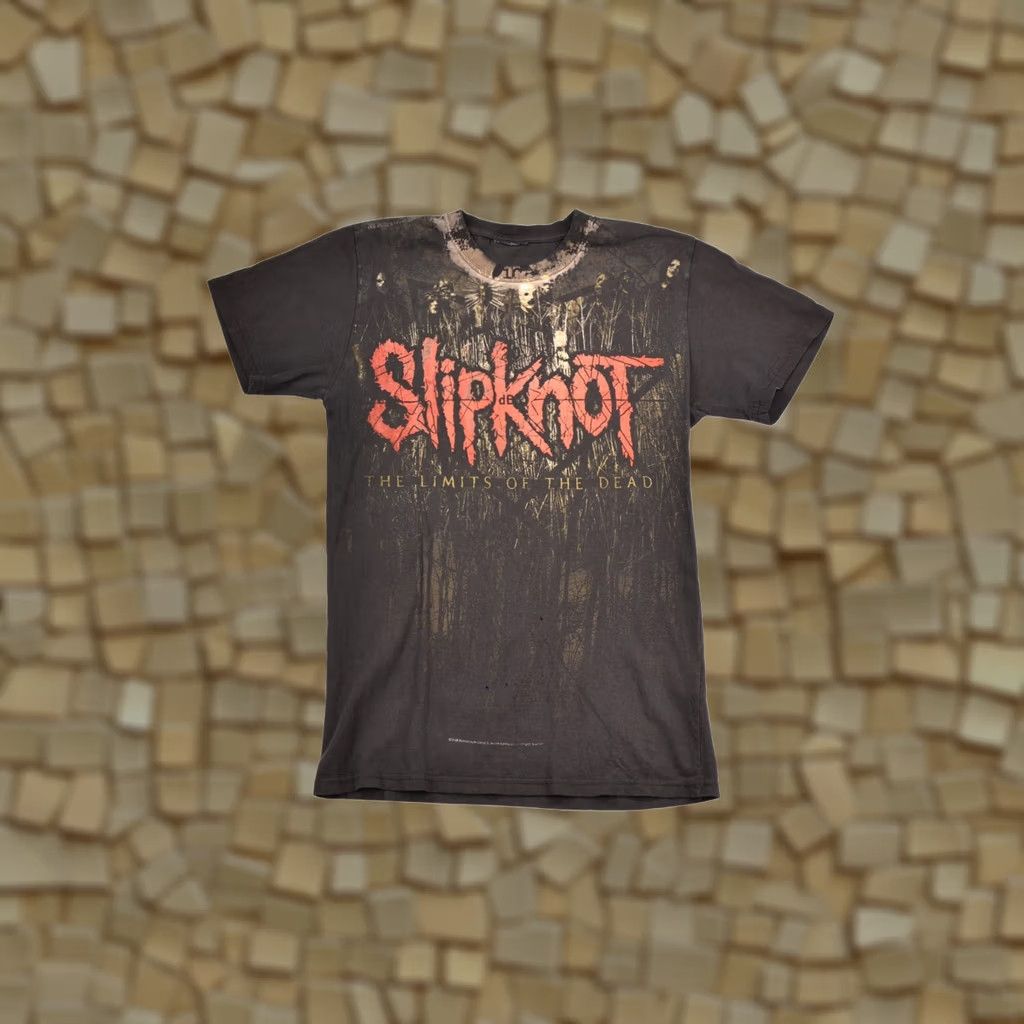 Vintage VINTAGE Slipknot The Limits of The Dead 2008 Distressed Rock T-Shirt M Black Mens Size M Size US M / EU 48-50 / 2 - 1 Thumbnail