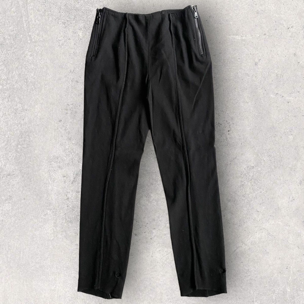 H&M × Maison Margiela Black Wool Side Zip PANTS Size 28" / US 6 / IT 42 - 1 Thumbnail