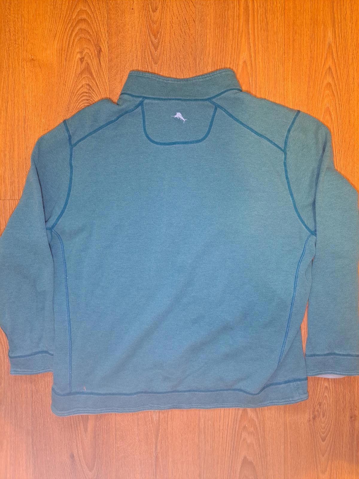 Tommy Bahama Tommy Bahama Quarter Zip Pullover Sweater Mens Large Green Size US L / EU 52-54 / 3 - 5 Thumbnail