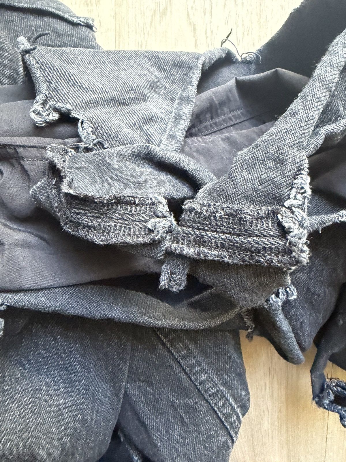 Balenciaga Balenciaga AW21 "afterworld" Slashed Denim Size US 34 / EU 50 - 10 Thumbnail