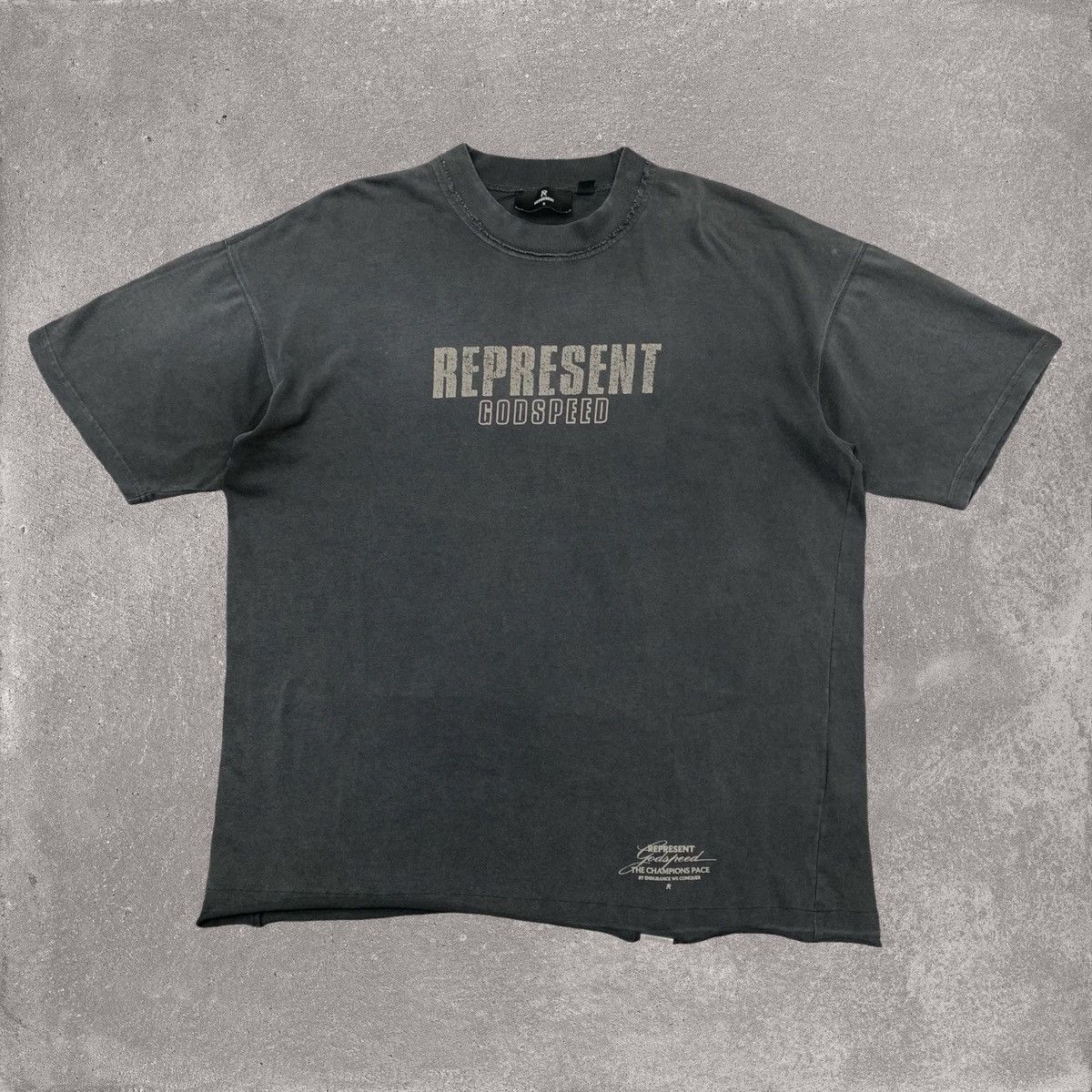 Represent Clo. Represent Small Tee Godspeed Aged Black T-Shirt Size US S / EU 44-46 / 1 - 2 Thumbnail