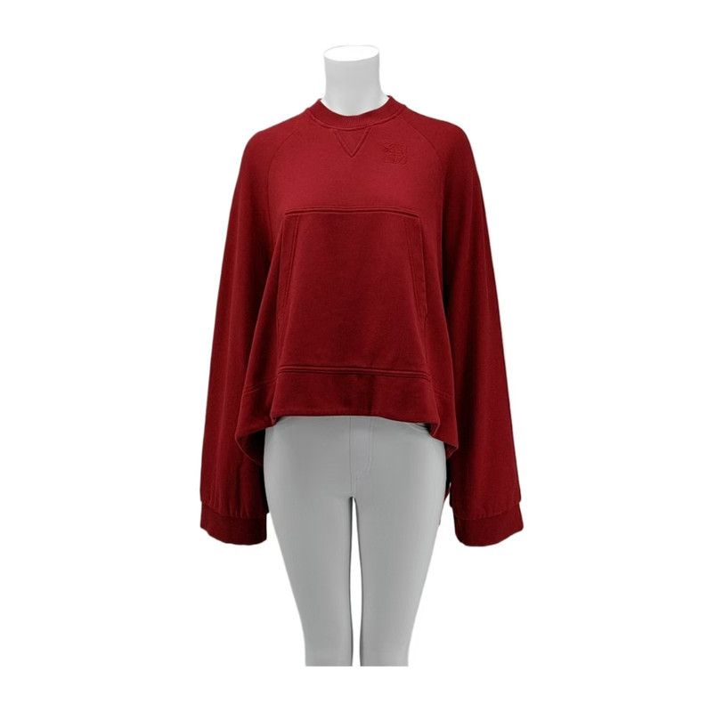 Loewe Loewe Red Cotton Long Sleeve Sweatshirt 0089 Size XS / US 0-2 / IT 36-38 - 1 Thumbnail