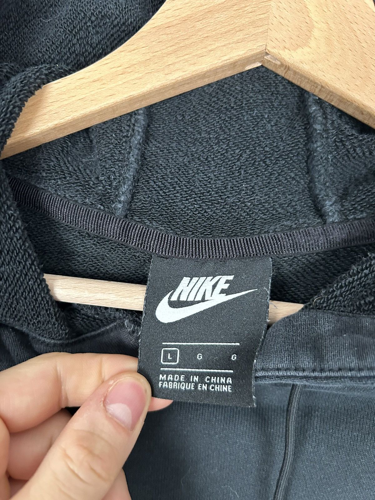 Nike Nike Big Swoosh Logo Hoodie Streetwear Drill Hype Size US L / EU 52-54 / 3 - 4 Thumbnail